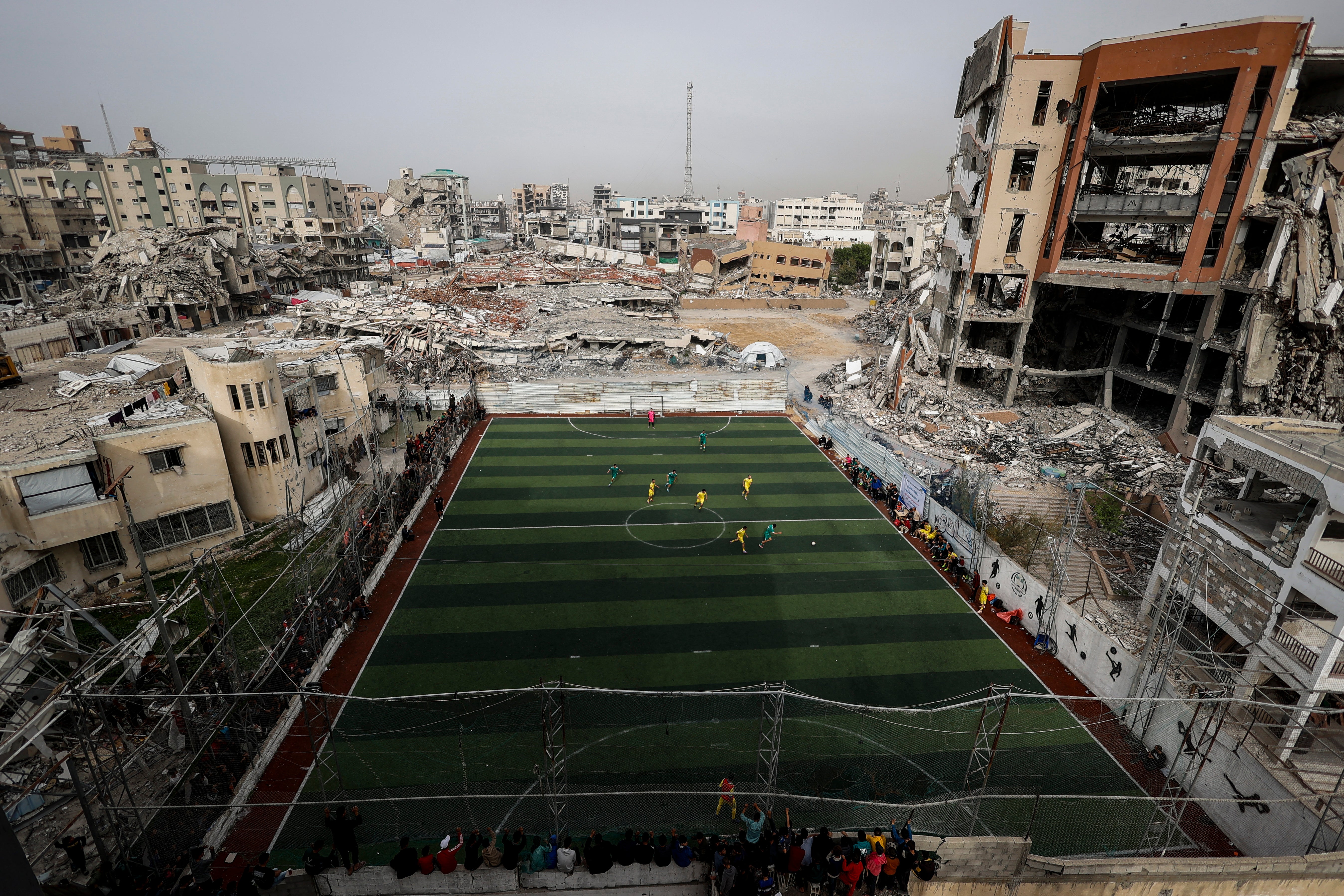 A football tournament was held in Gaza