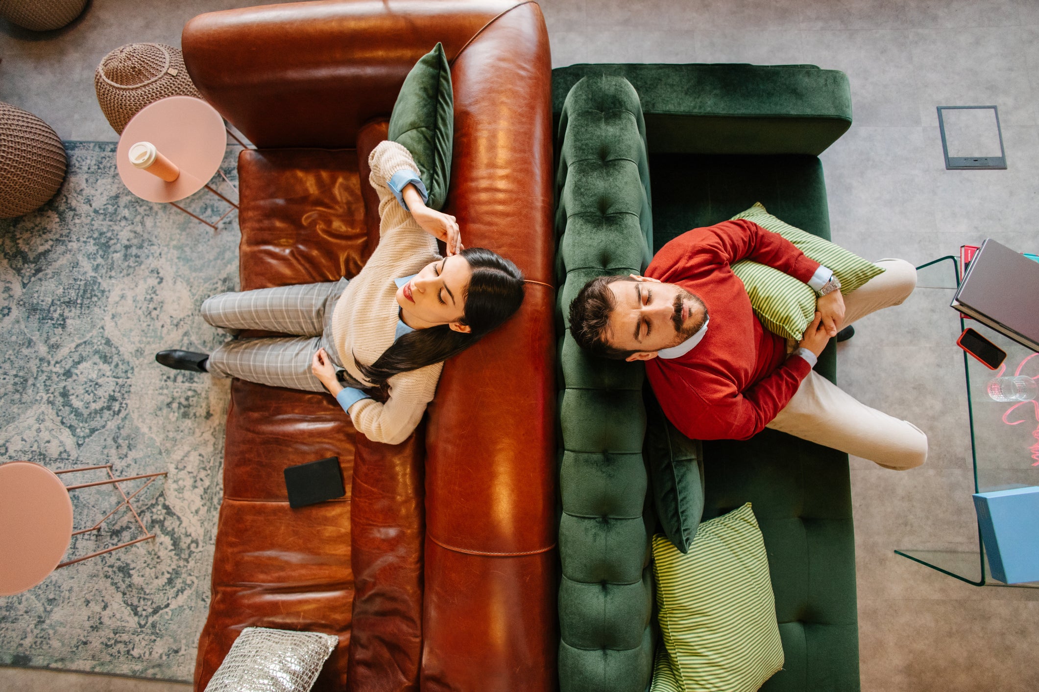 I knew we didn't need two sofas