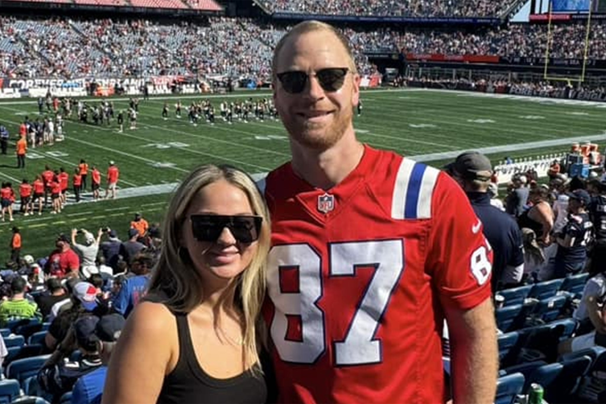 Seamus Culleton pictured with his wife, Tiffany