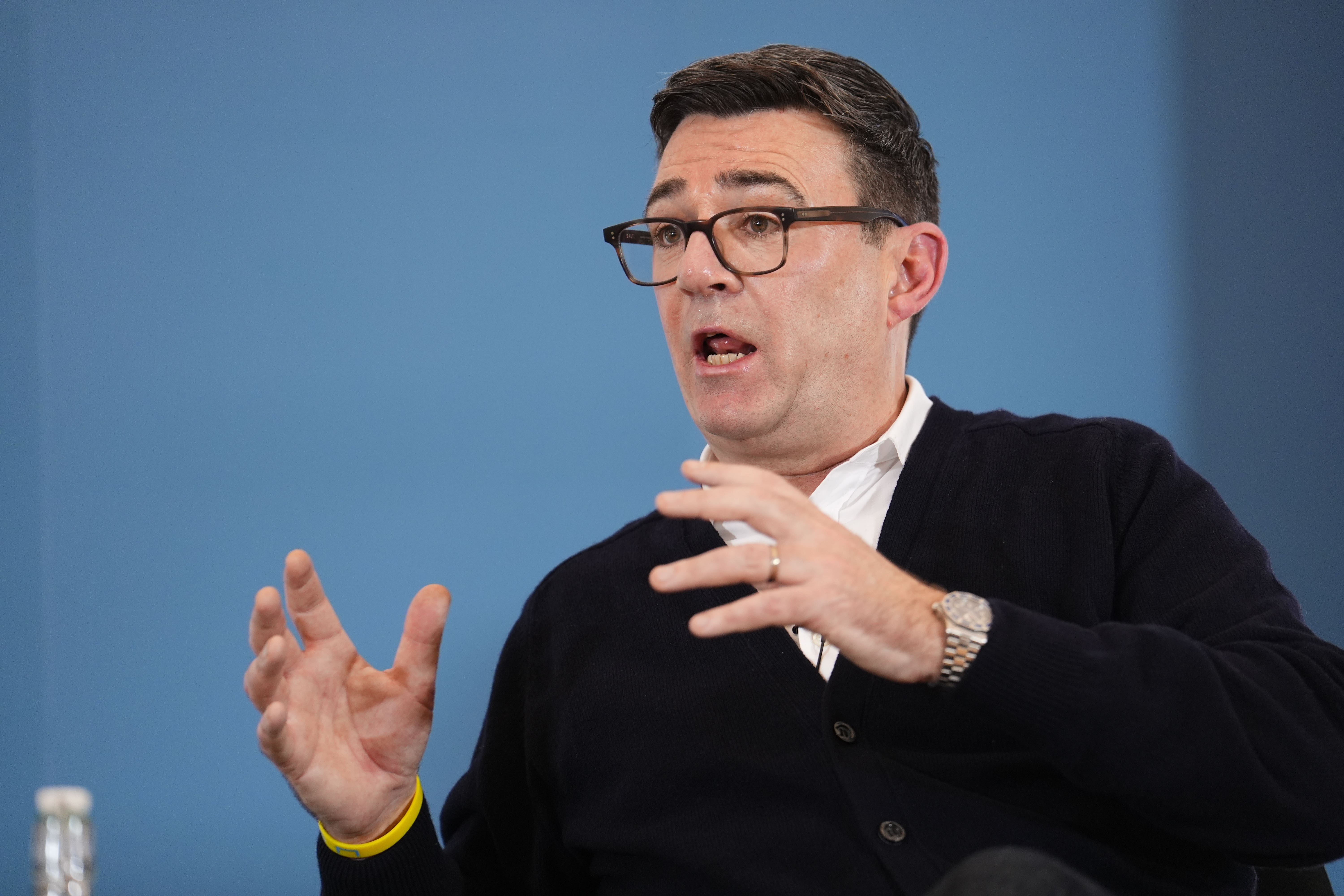 Andy Burnham said Sir Keir Starmer has his support (Jordan Pettitt/PA)