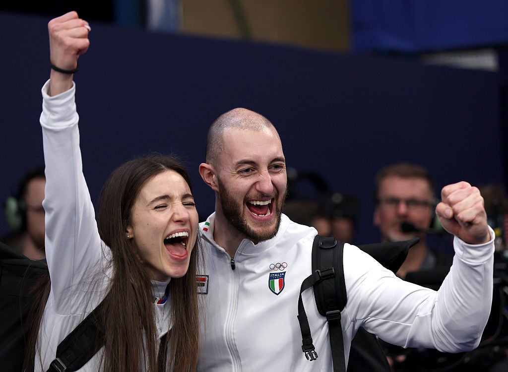 Constantini and Mosaner were delighted to win a bronze four years on from gold