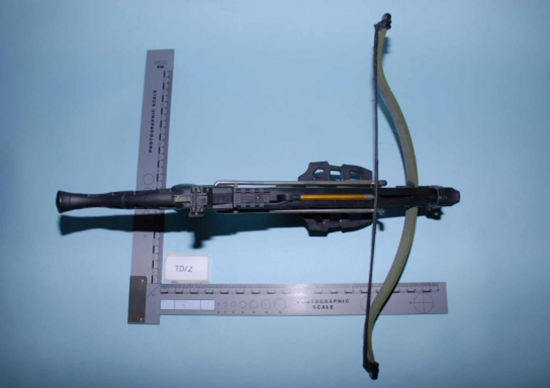 A crossbow was among the weapons found at the address