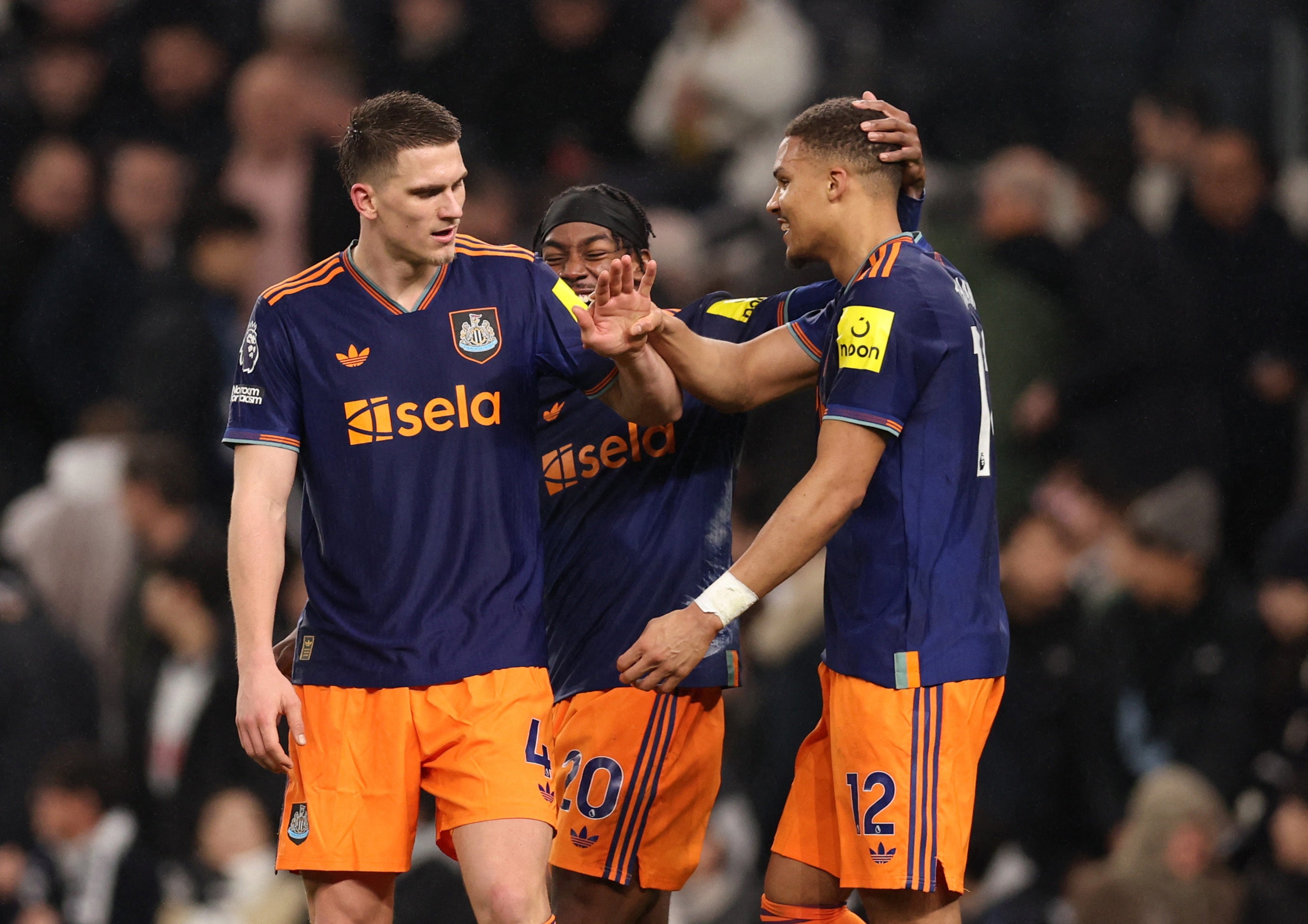 Malick Thiaw headed Newcastle in front on the brink of half-time