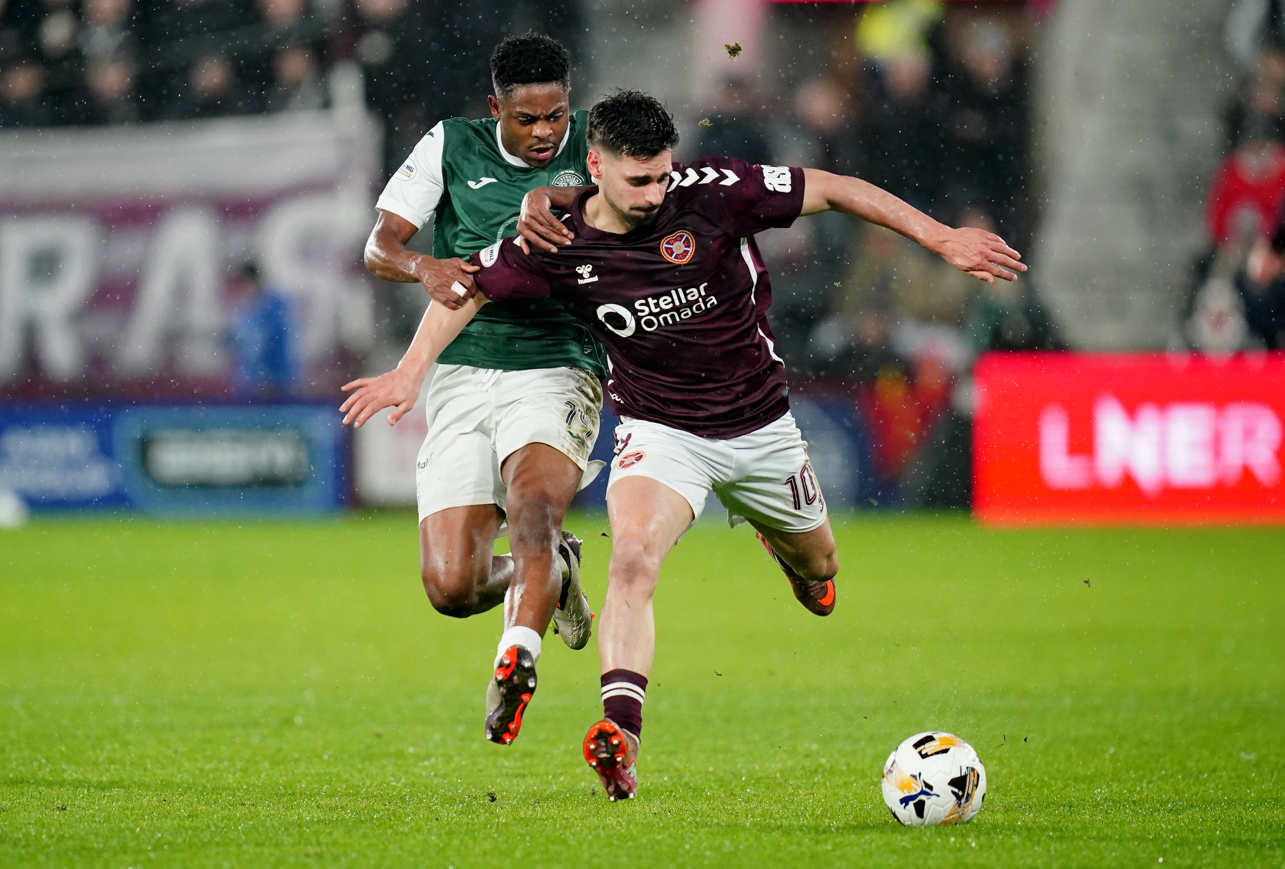 It was a tense Edinburgh derby