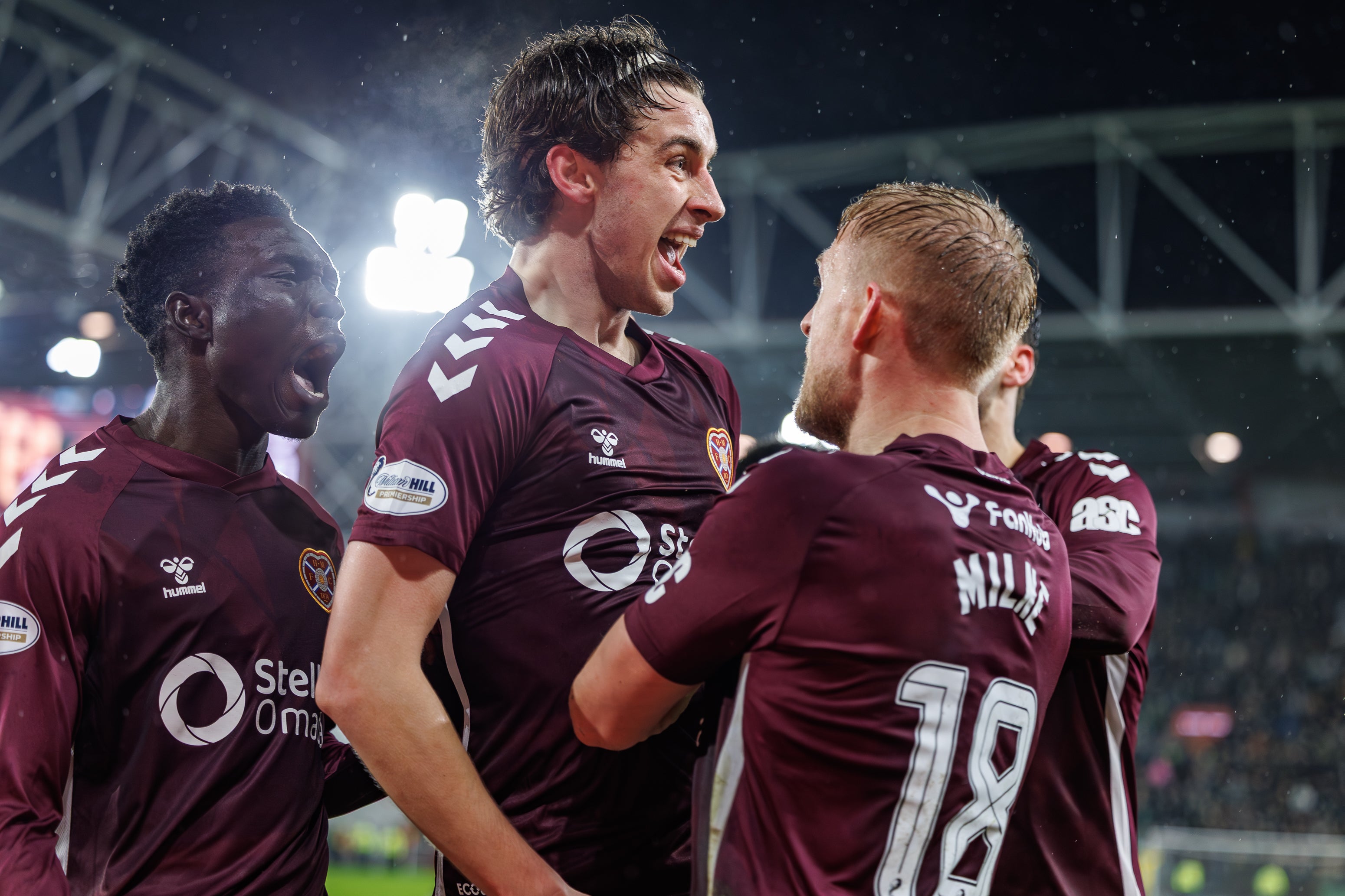 Hearts are now six points clear of Rangers and nine ahead of Celtic