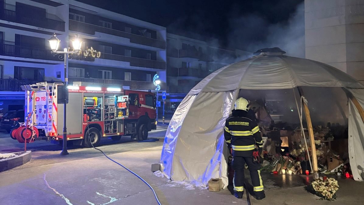 Valais police said the book of condolences was saved and that nobody was hurt in the blaze