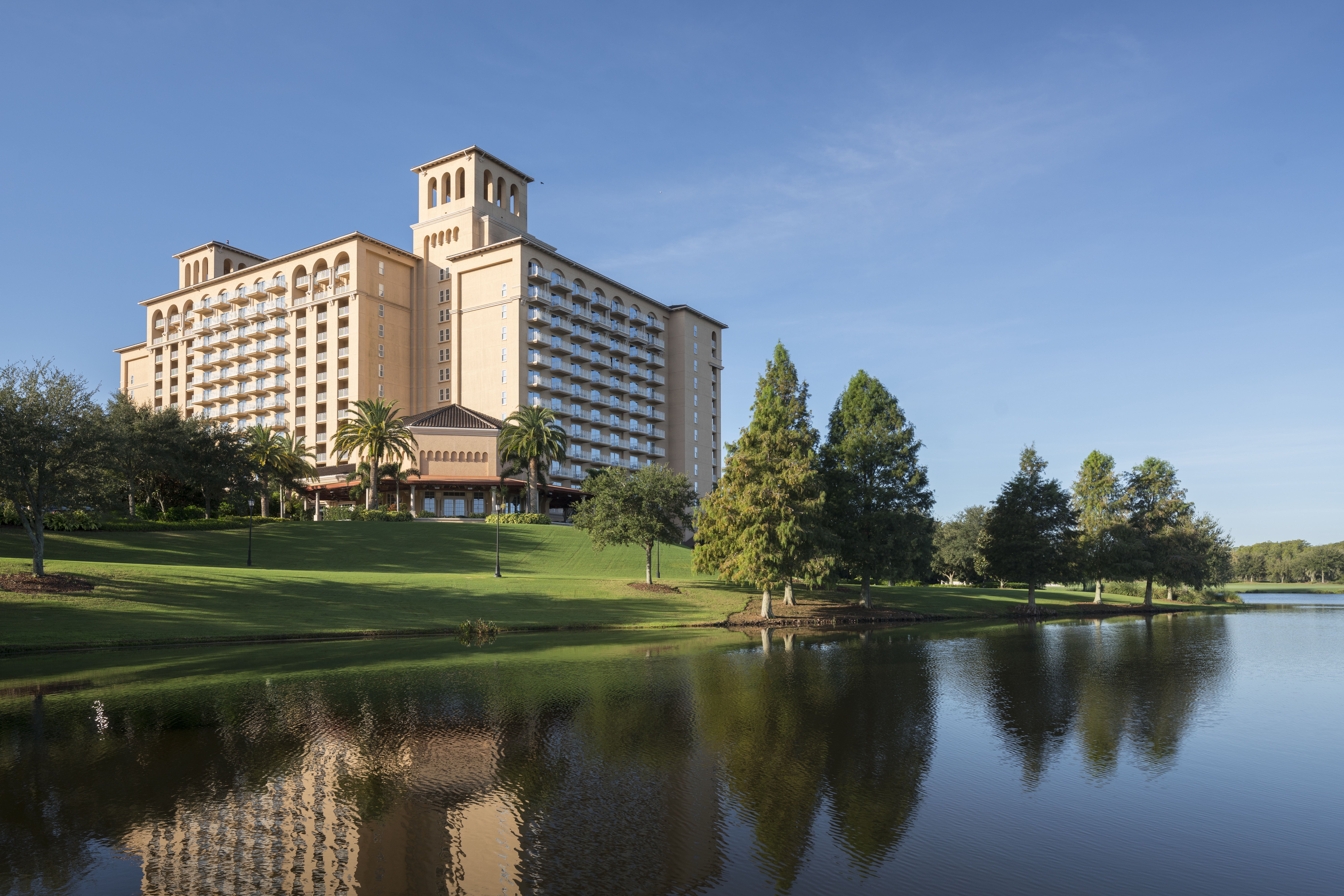 The Ritz-Carlton Orlando, Grande Lakes, has 11 on-site restaurants, including an eatery with a Michelin star. It now has a five-star rating from Forbes