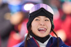Chloe Kim makes flying start at Winter Olympics in front of NFL star boyfriend Myles Garrett