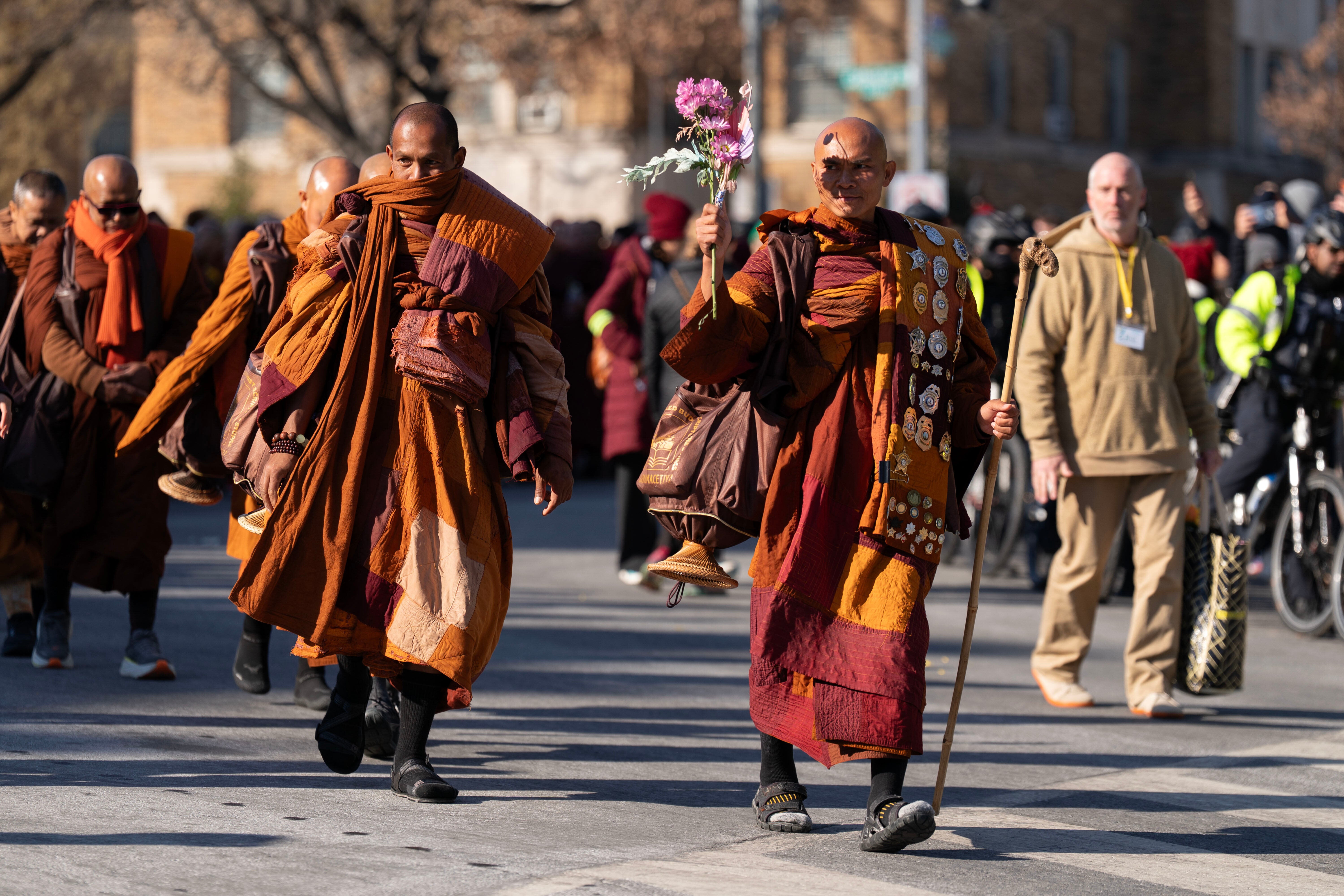 The trek has had its perils – one monk had to have a leg amputated after being injured