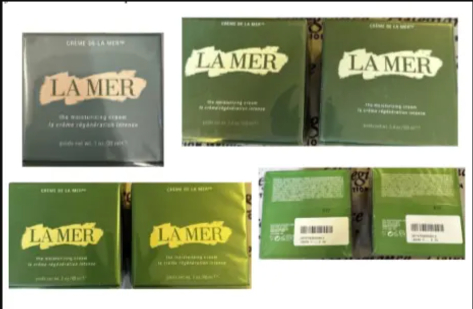 Estée Lauder alleged in a 2026 lawsuit that some of the items sold by third party vendors on Walmart.com using its brand images and marketing — like the 'La Mer' branded soaps pictured — were actually fakes.
