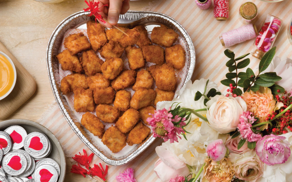 Chick-fil-A has a heart-shaped tray for Valentine’s Day
