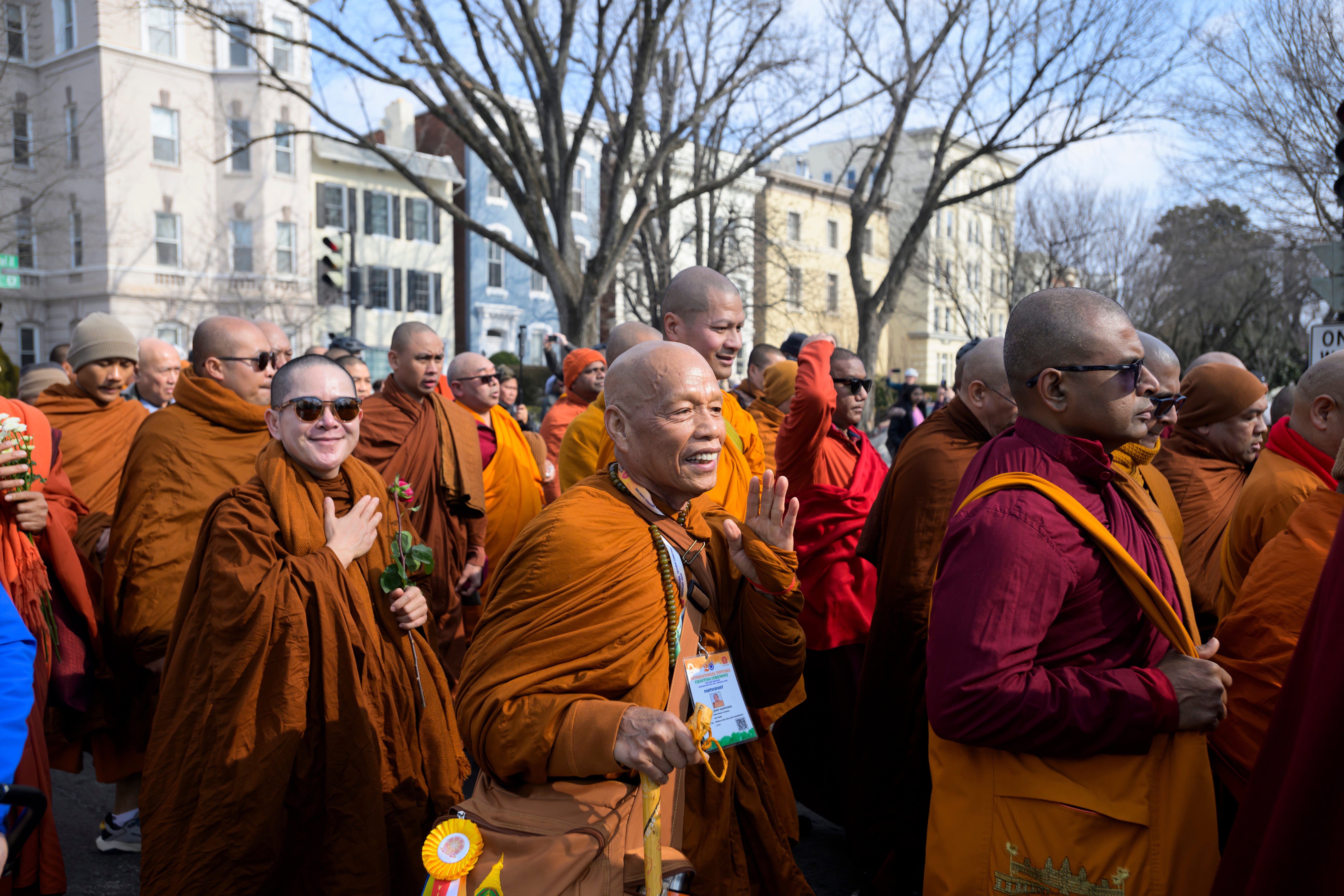 Buddhist Monks Peace Walk Washington