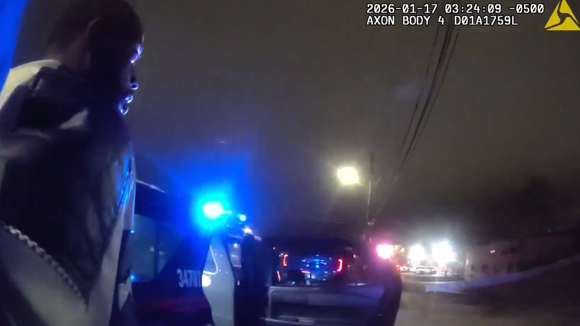 <p>Moment Atlanta cop's traffic arrest is interrupted by man shooting vehicles nearby</p>