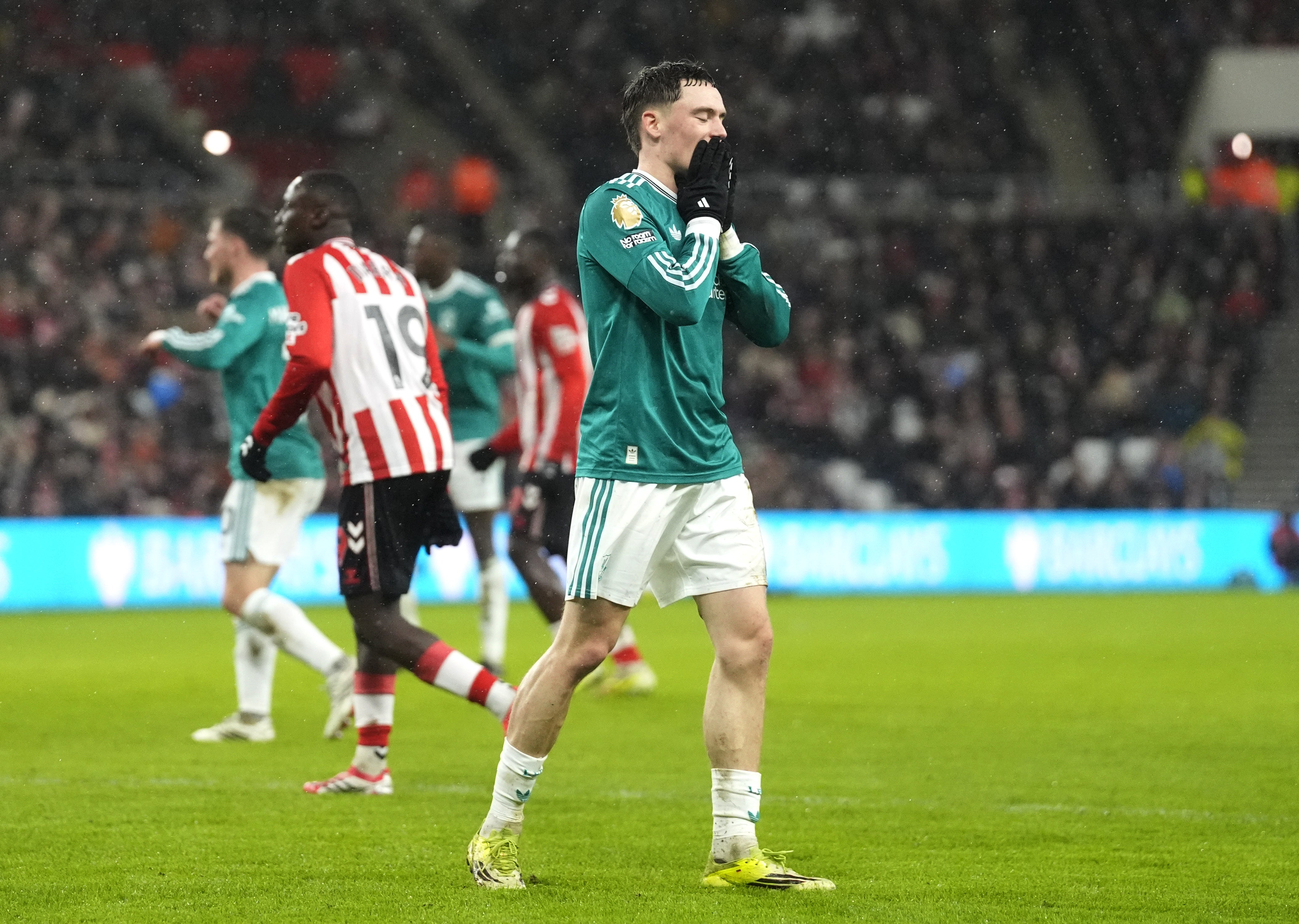 Florian Wirtz came closest to scoring in the first half (Danny Lawson/PA)
