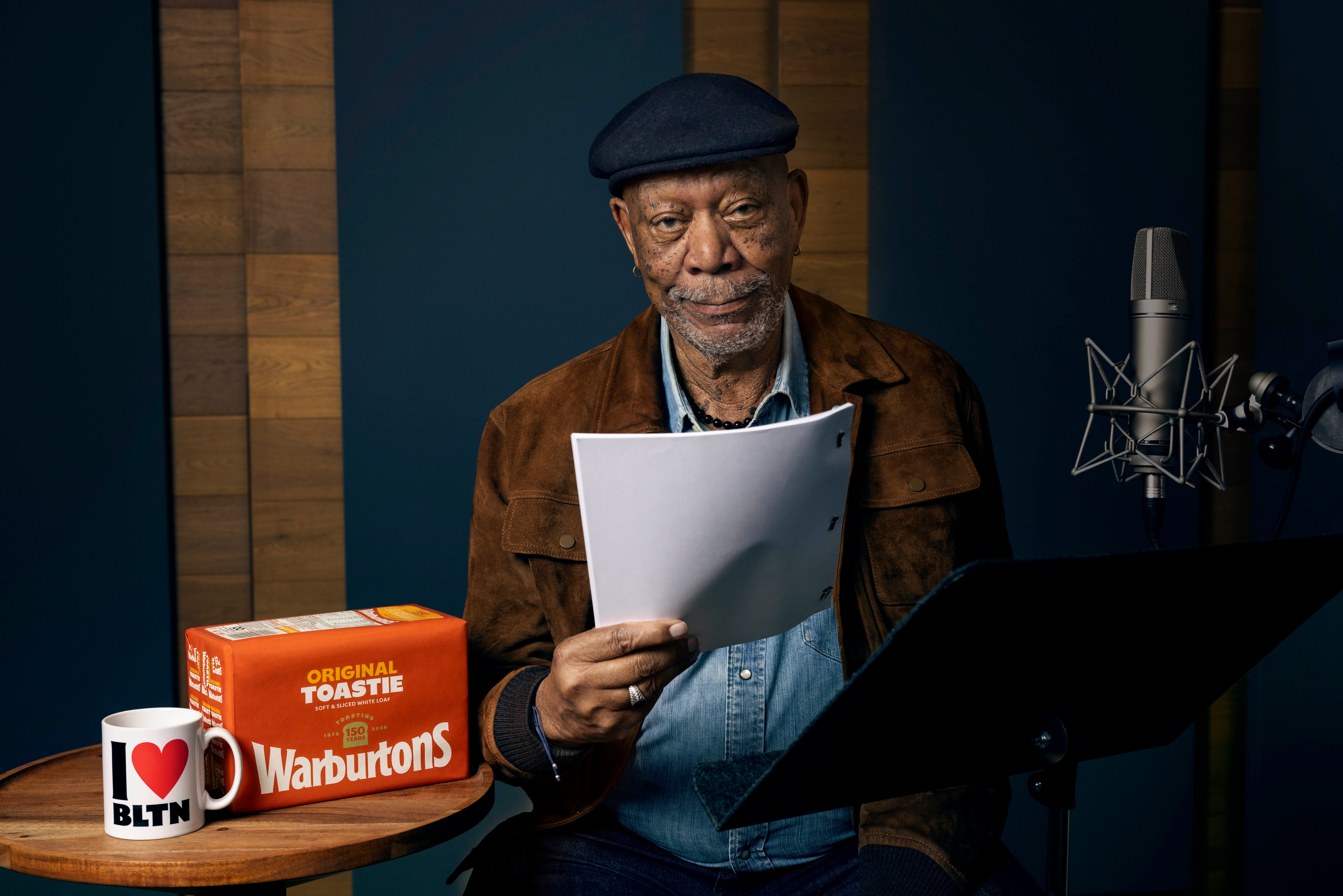 Morgan Freeman in a new TV advert for Warburtons to commemorate the 150th anniversary of the British baking firm