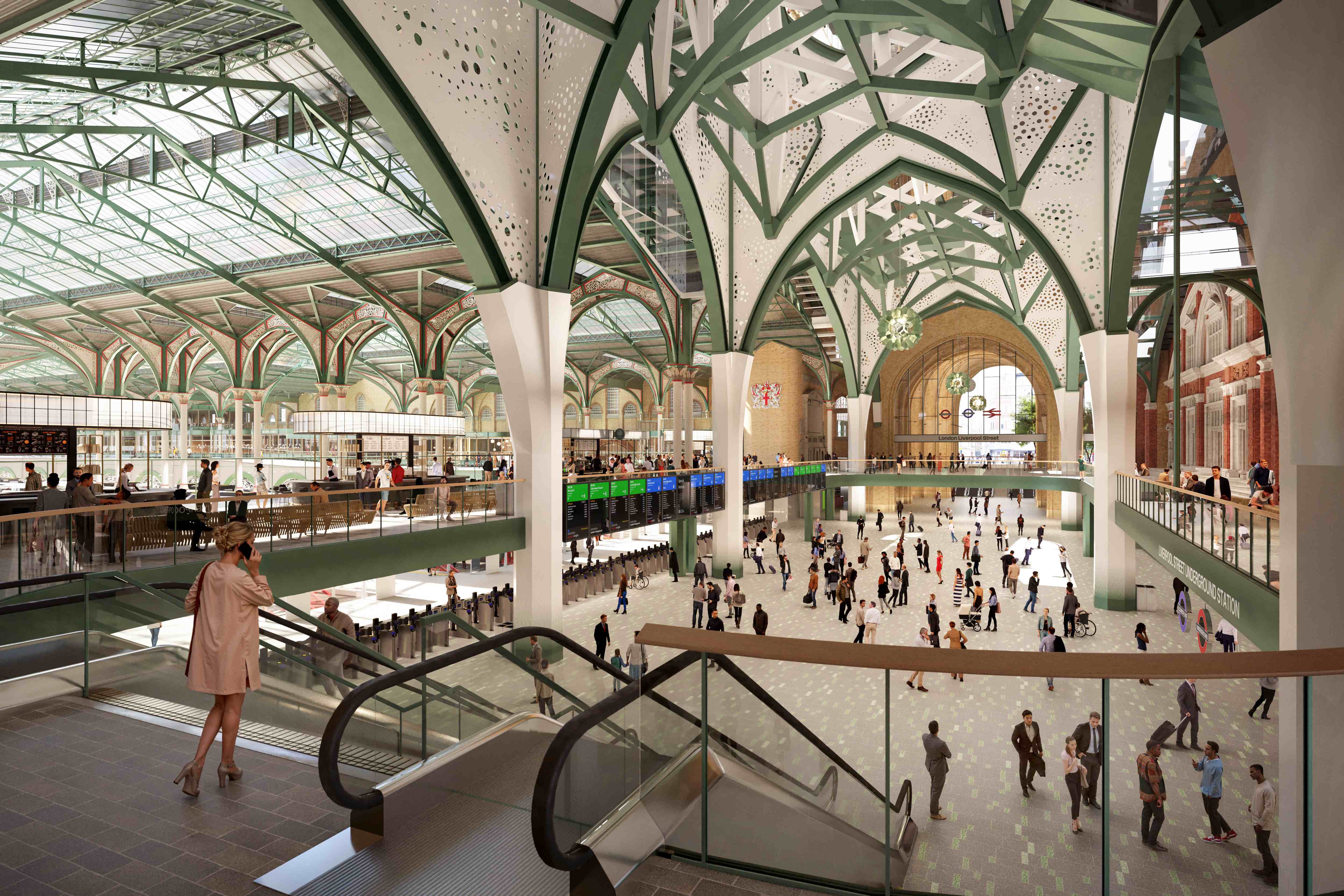 Plans to redevelop London Liverpool Street station have been approved