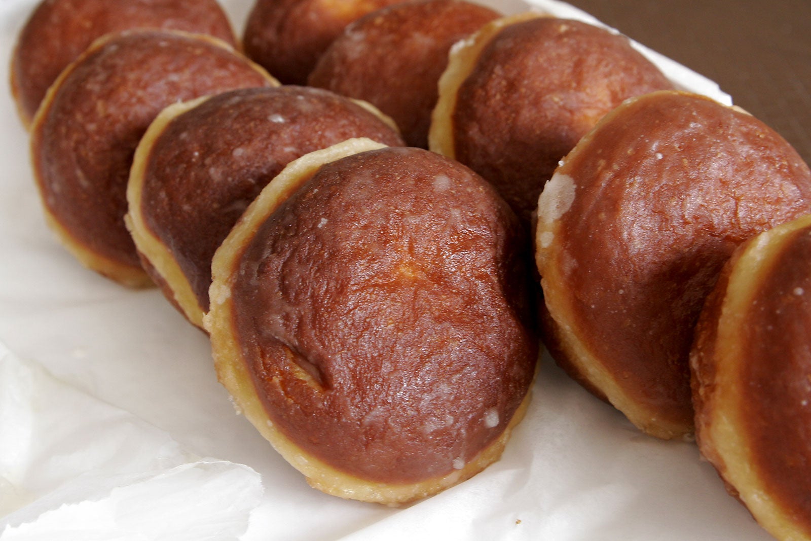 Pączki are traditional filled Polish doughnuts eaten on Fat Thursday