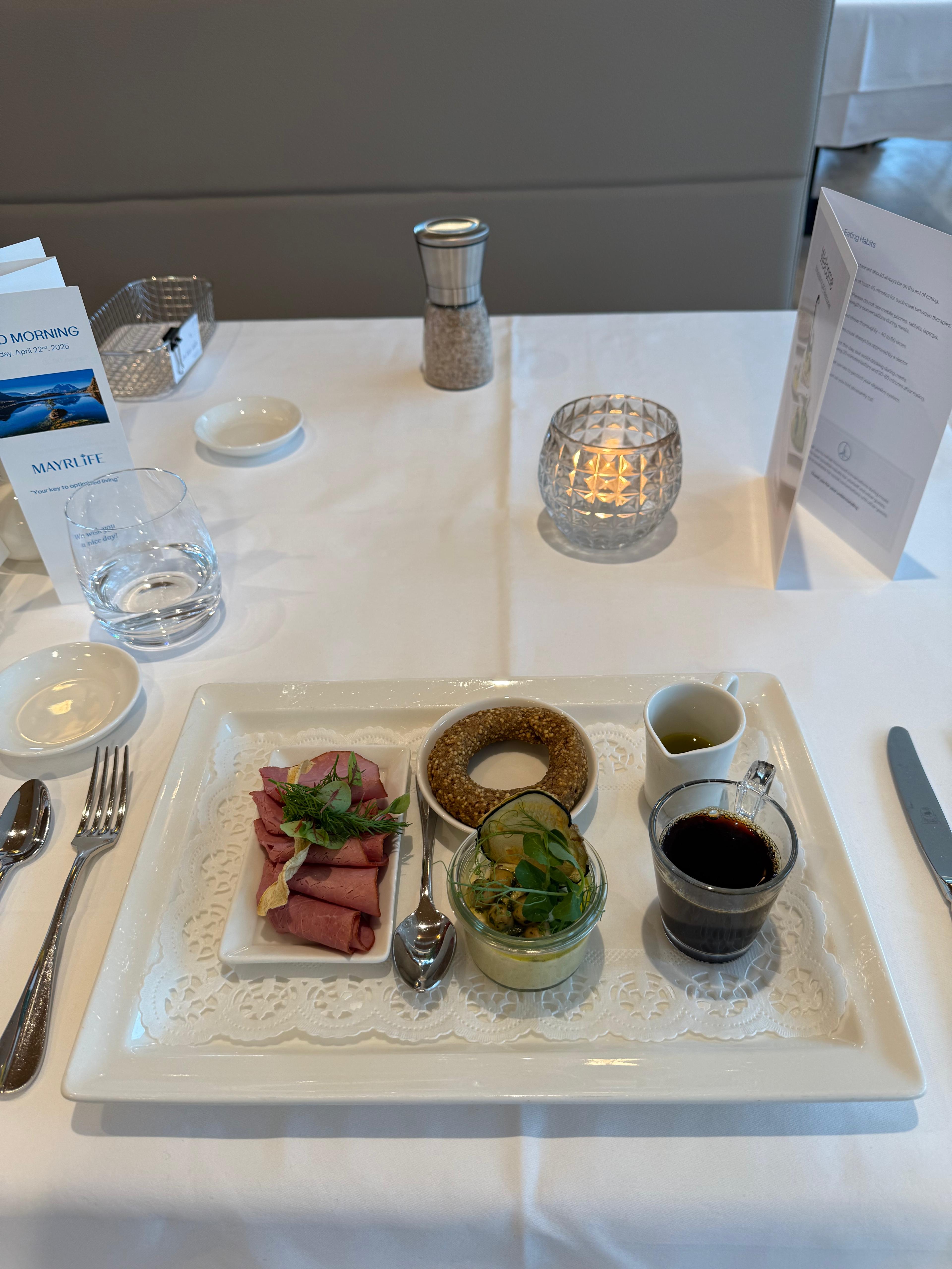 Matilda Bea Lawlor’s breakfast at Mayrlife Medical Resort