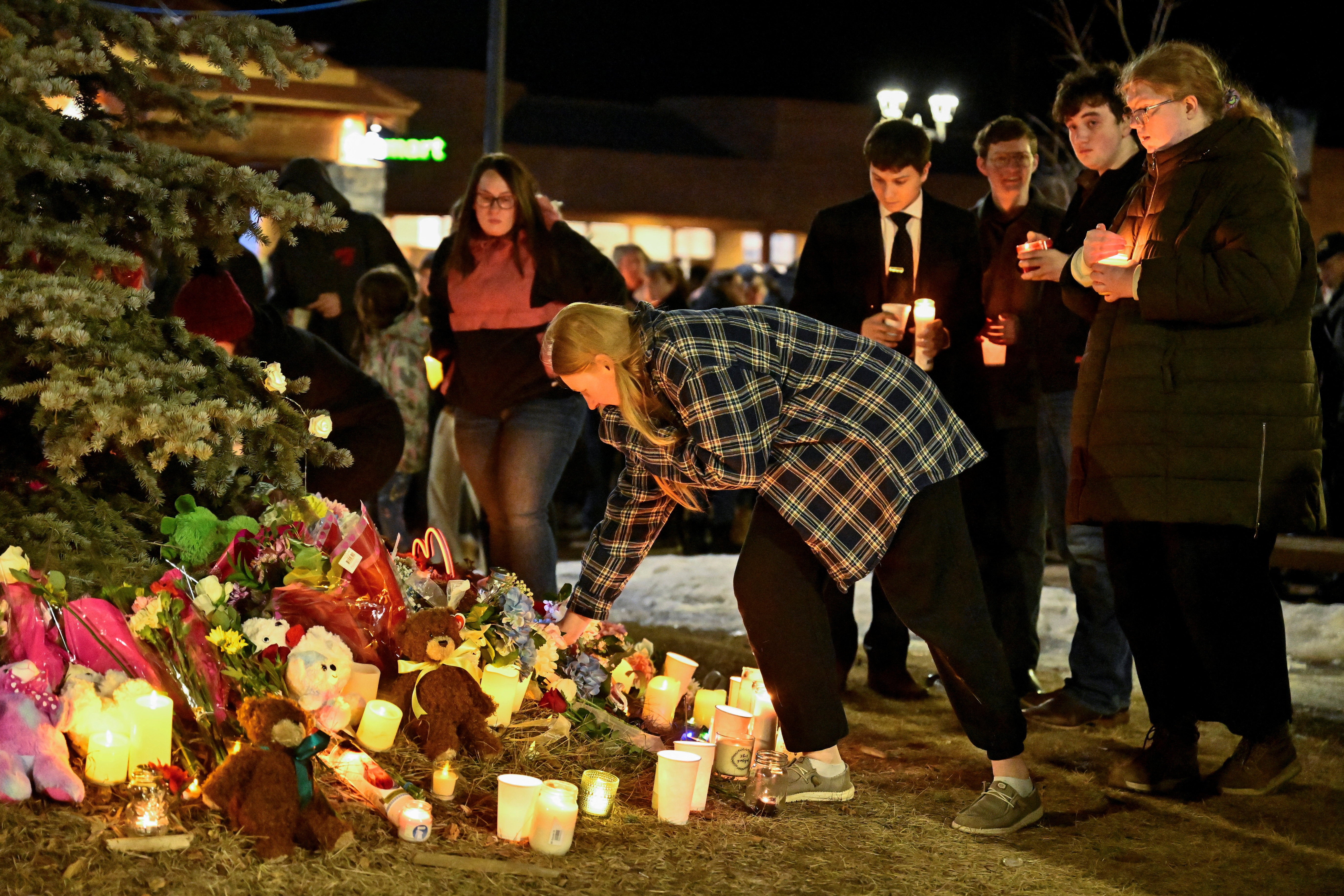 A candlelit vigil was held Wednesday to honor the victims of the Tumbler Ridge mass shooting