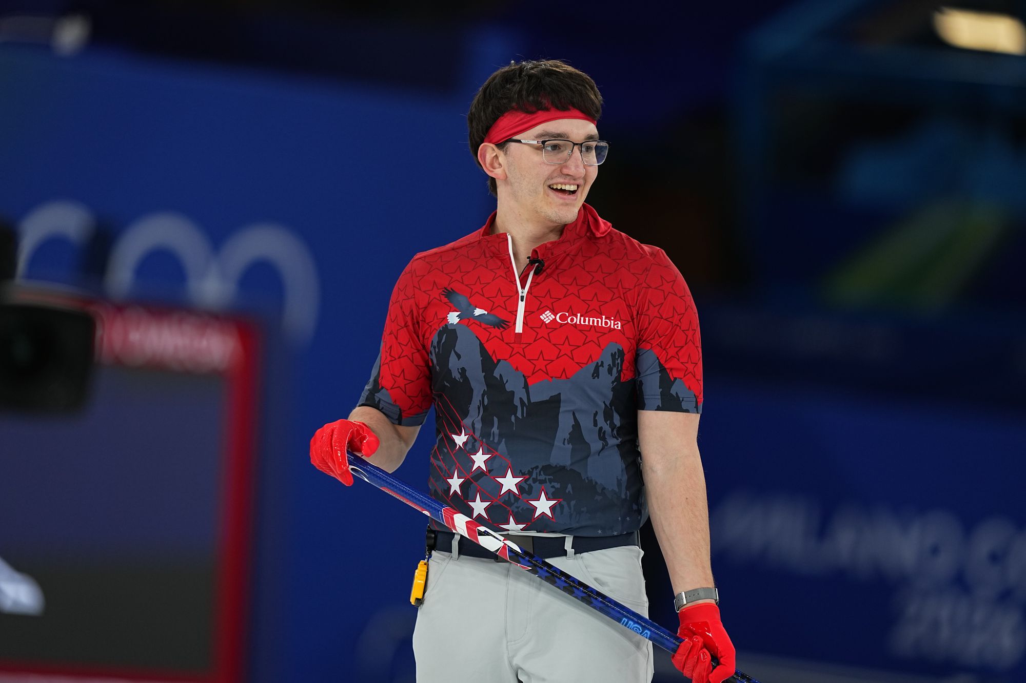 It’s the headband that has made him a name in the curling community