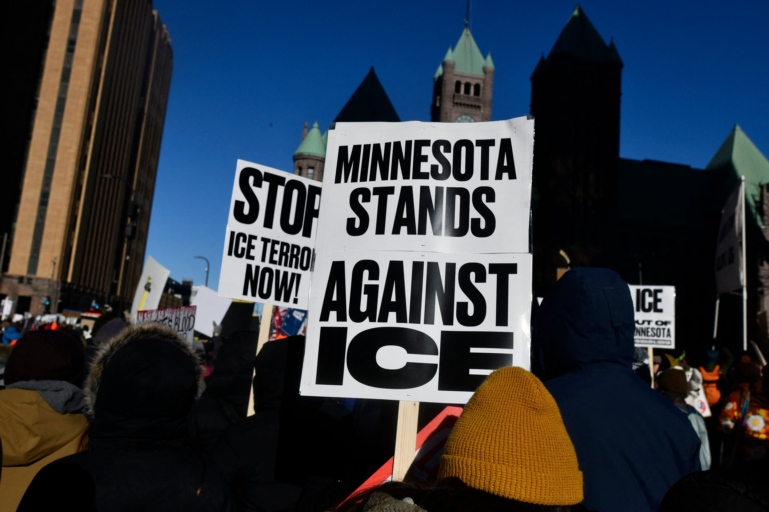 Noem's press conference came after President Donald Trump’s border czar, Tom Homan, announced the massive immigration enforcement operation in Minnesota was 'ending'