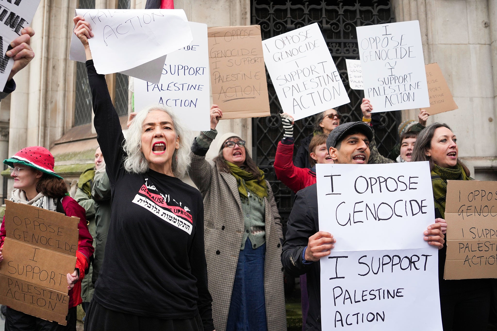 Police have said they will not arrest protesters