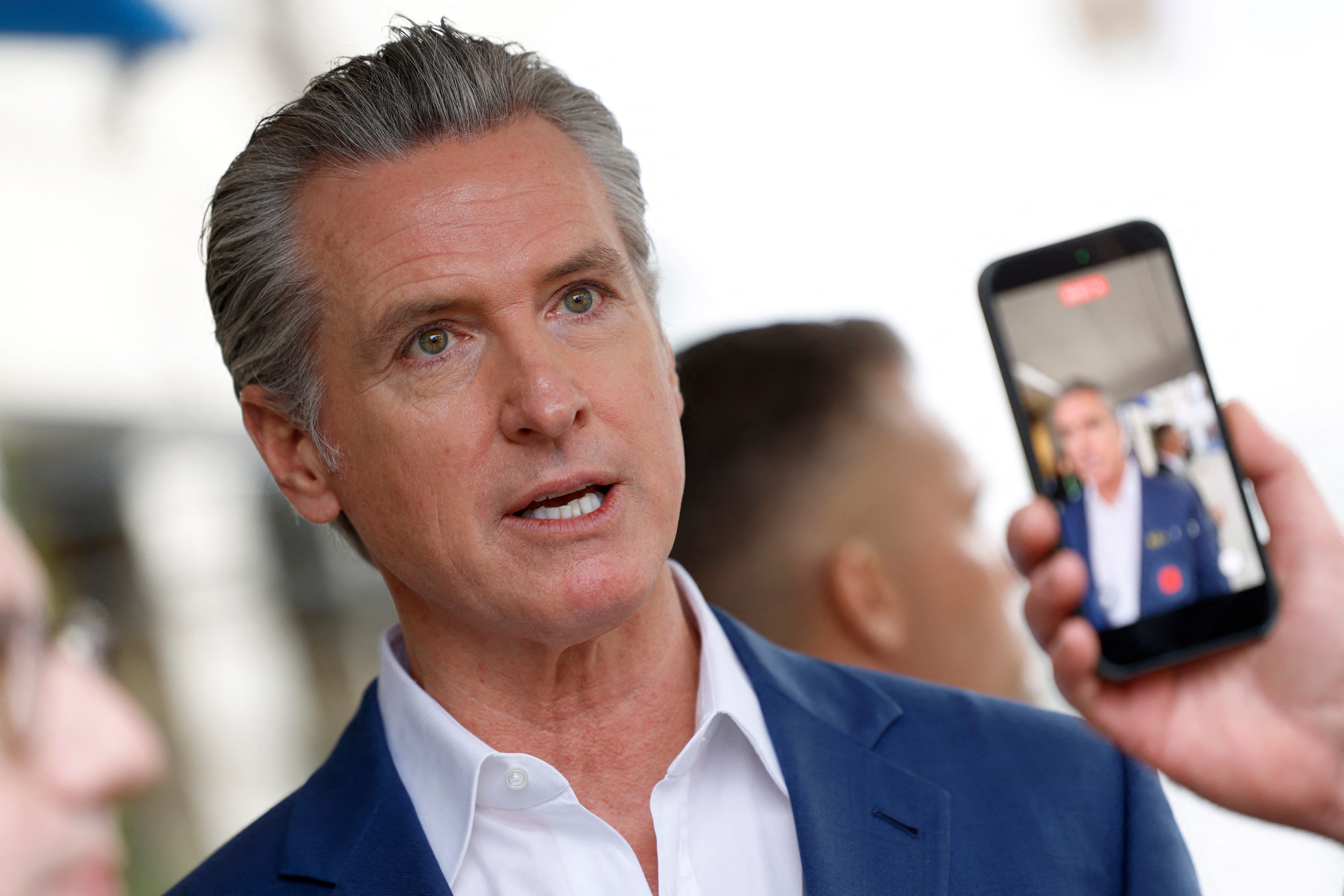 Governor Newsom said that Trump was actually uniting Europe instead of dividing it