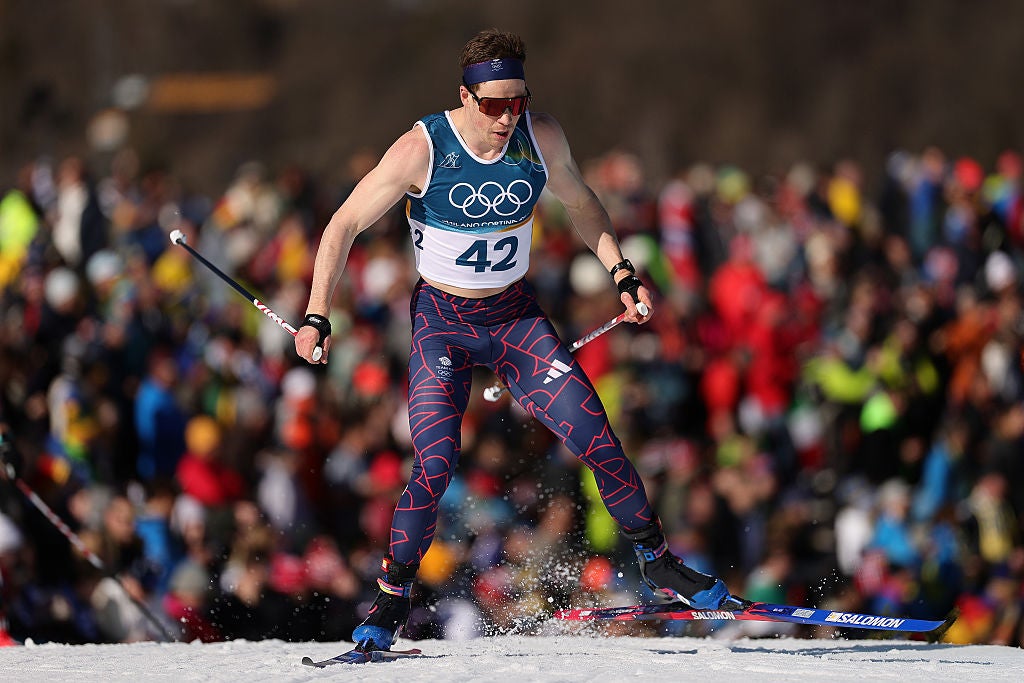 Johannes Klaebo wins record-equalling gold as GB’s Andrew Musgrave shines in cross-country skiing