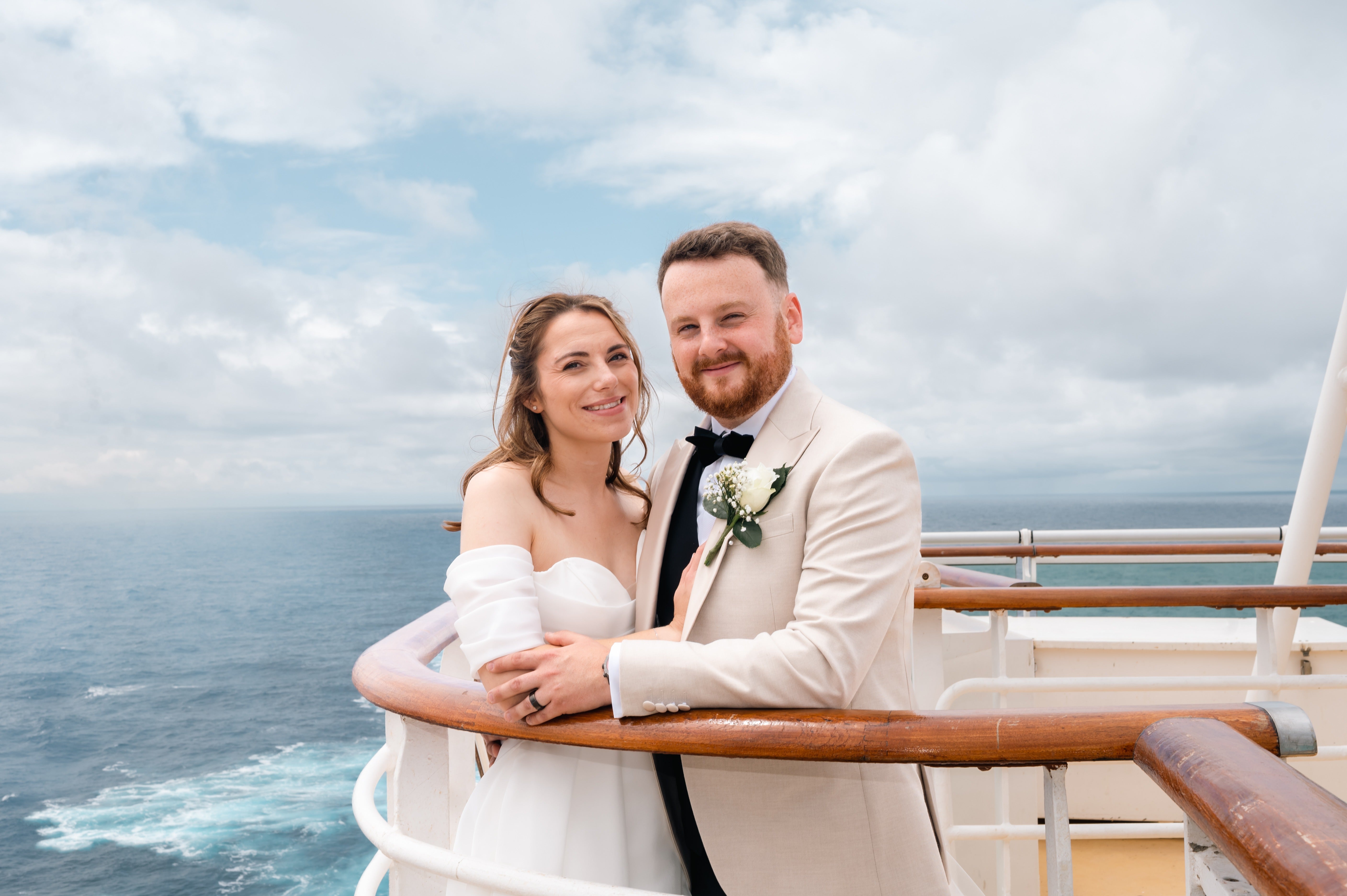 Hannah and Mitchell Still met on a P&O Cruises sailing and got married at sea years later