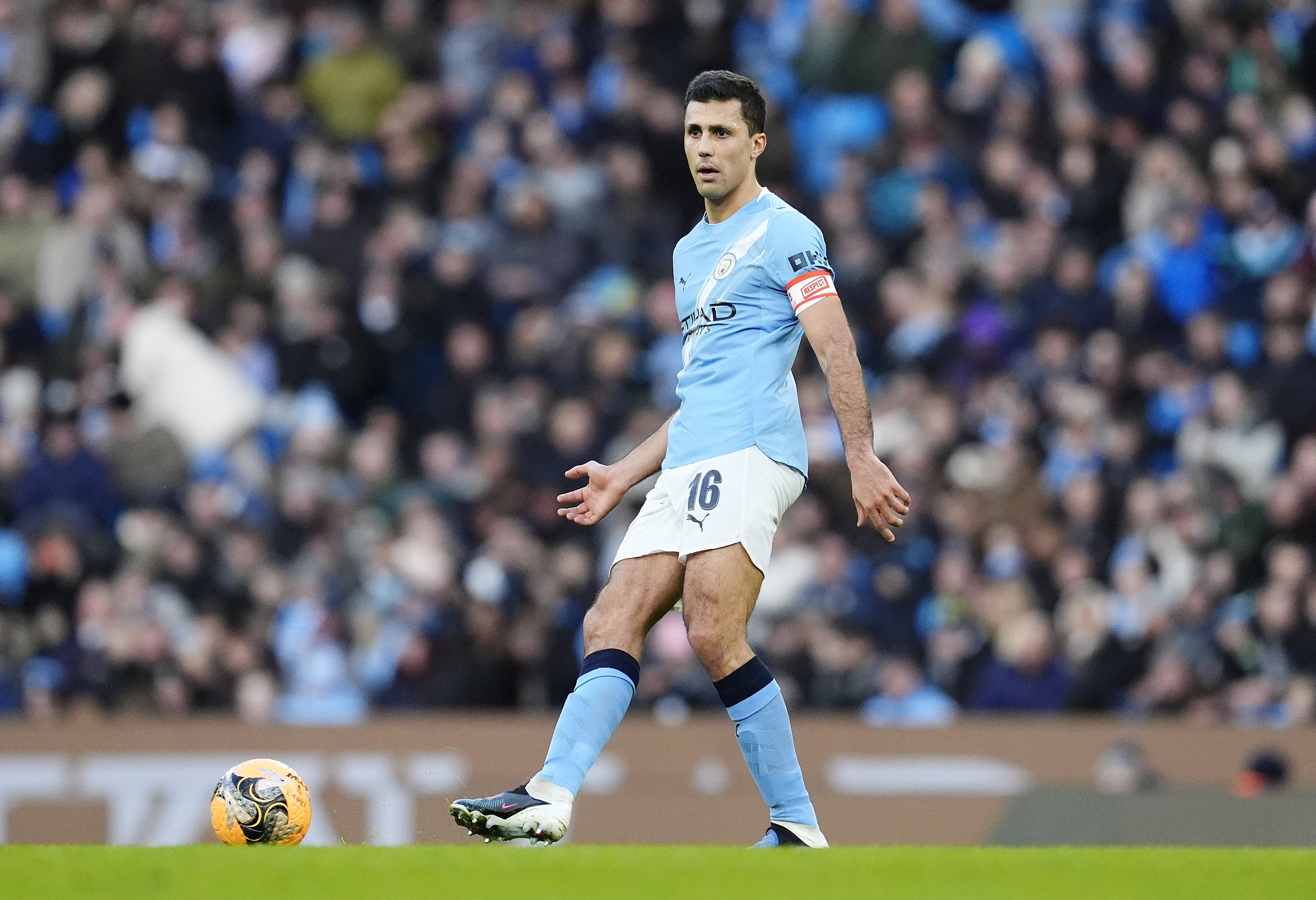 Rodri has been charged by the FA (Nick Potts/PA)