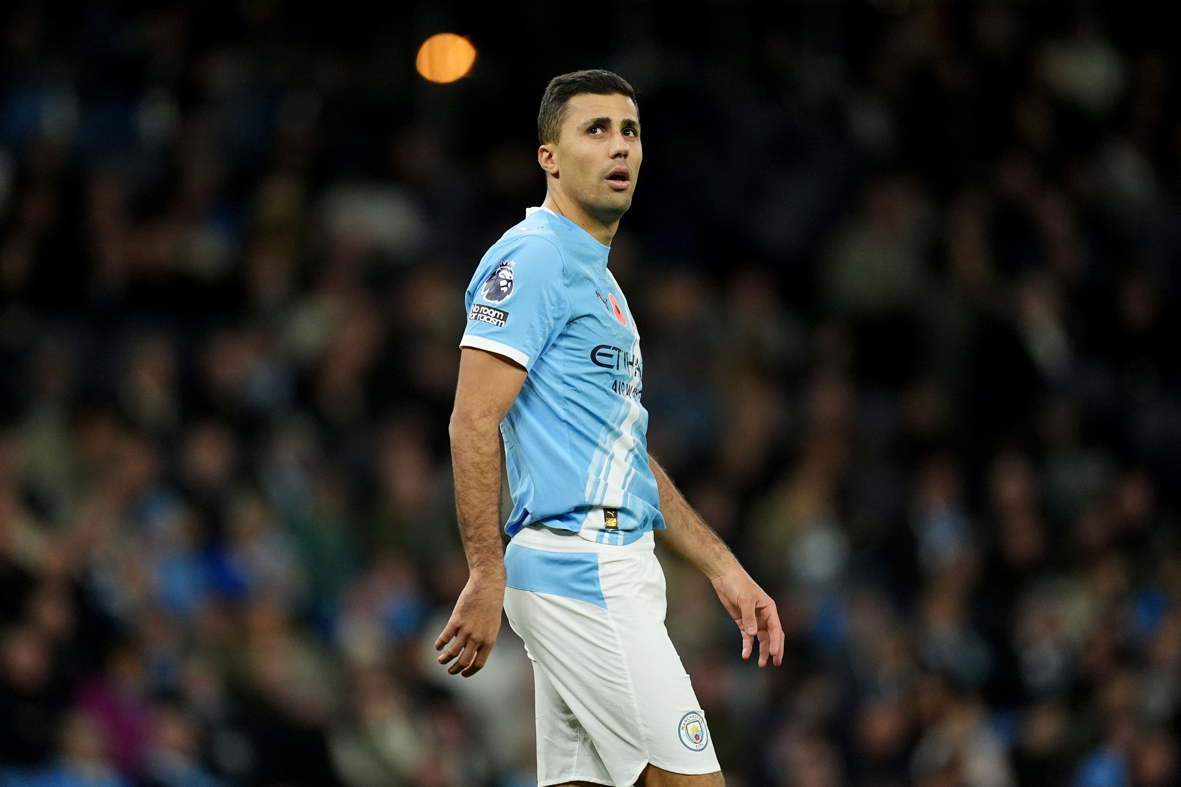 Manchester City midfielder Rodri (Martin Rickett/PA)