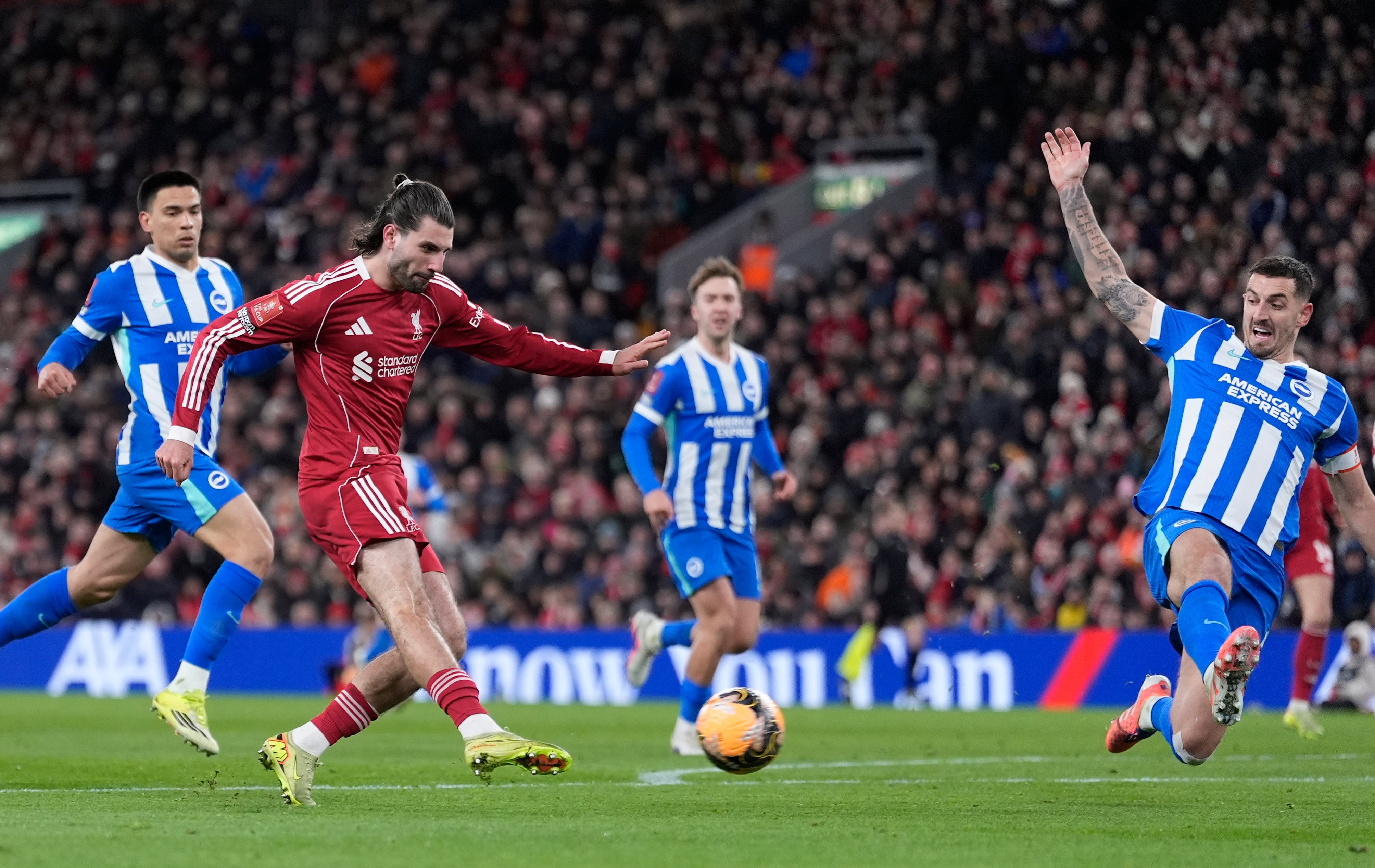 Dominik Szoboszlai thundered home Liverpool’s second goal