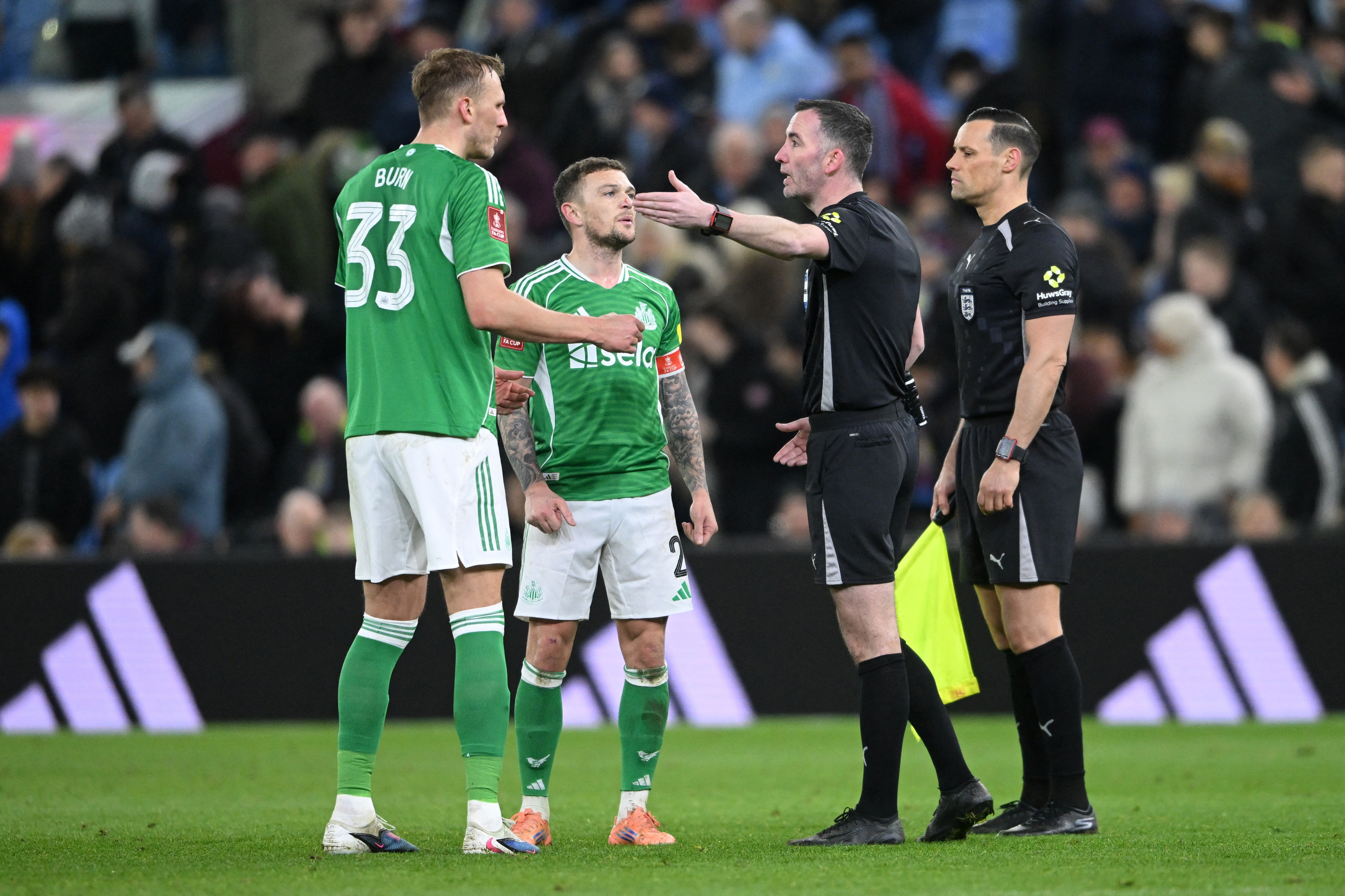 Referee Chris Kavanagh was heavily criticised for his performance in Newcastle’s win over Aston Villa