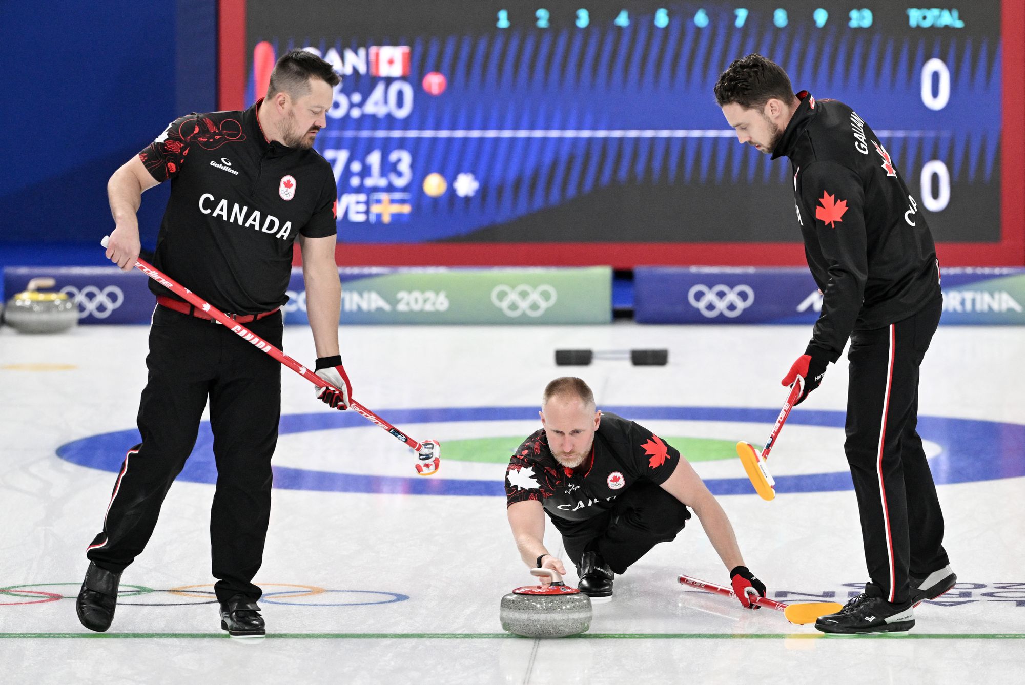 Canada and Sweden explosively clashed in their round-robin meeting