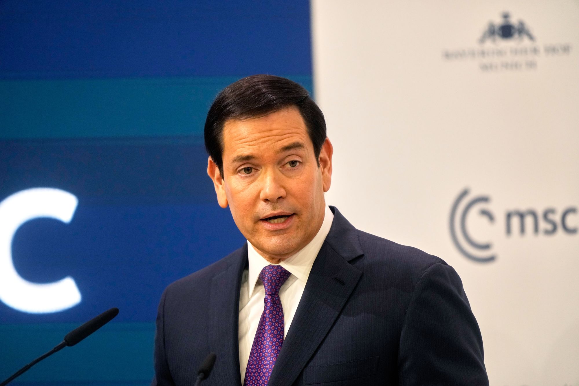 Marco Rubio speaking at Munich Conference