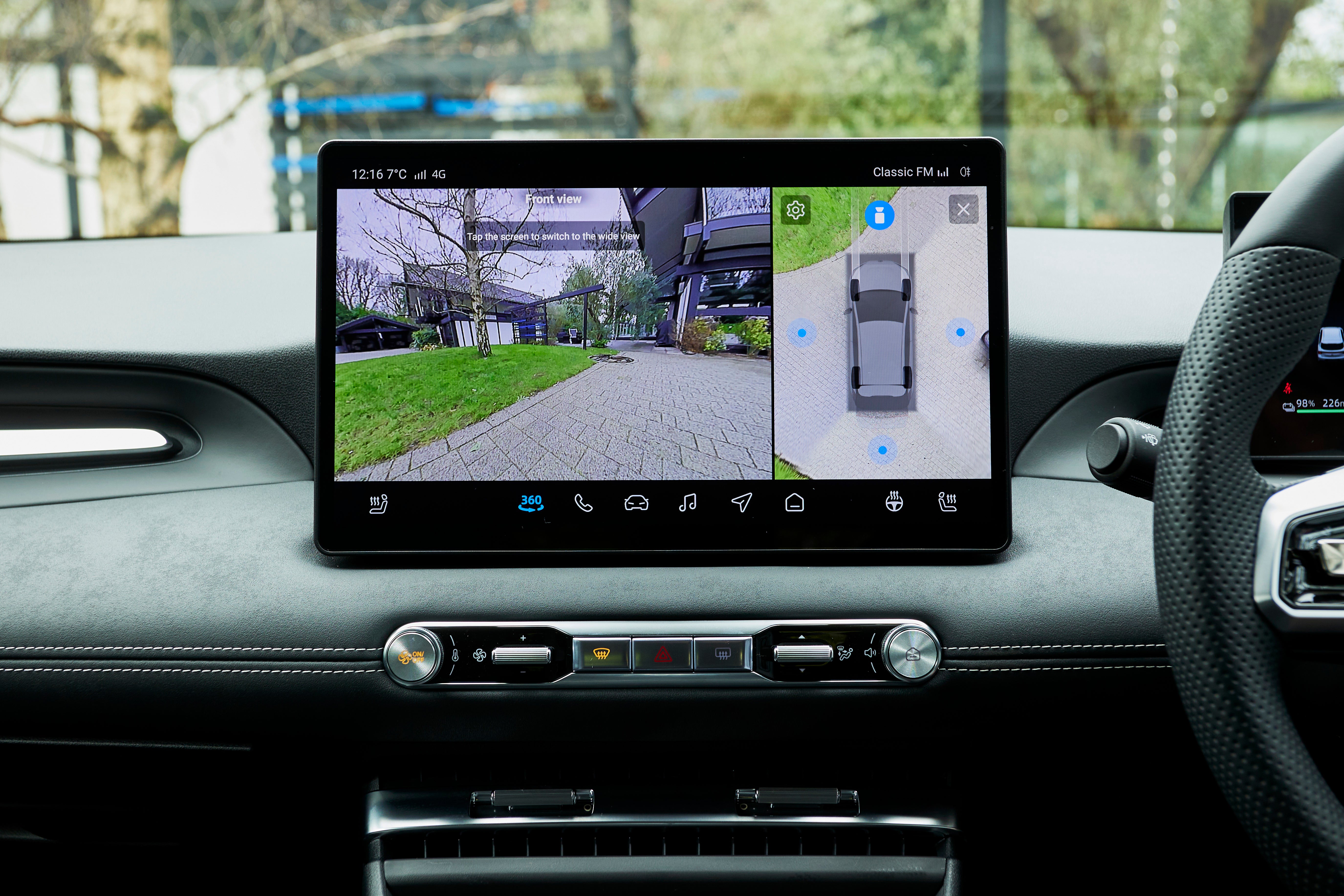Unusually these days there are proper separate controls for heating and ventilation on the dash of the MG4 Urban