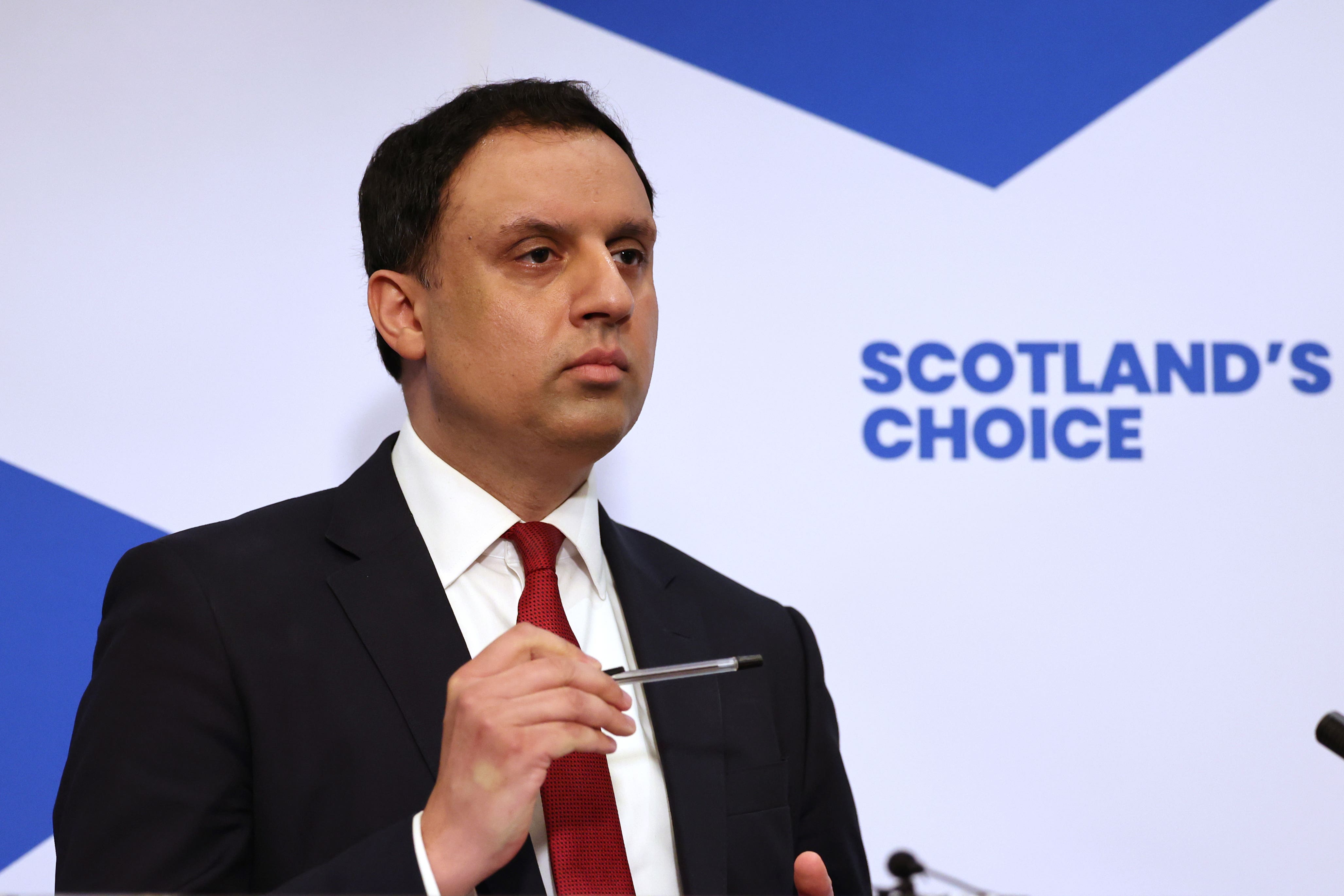 Anas Sarwar gave his views on the Prime Minister (Robert Perry/PA)