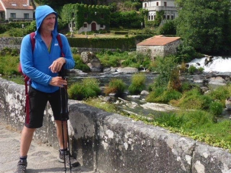 Andrzej on the Camino de Santiago