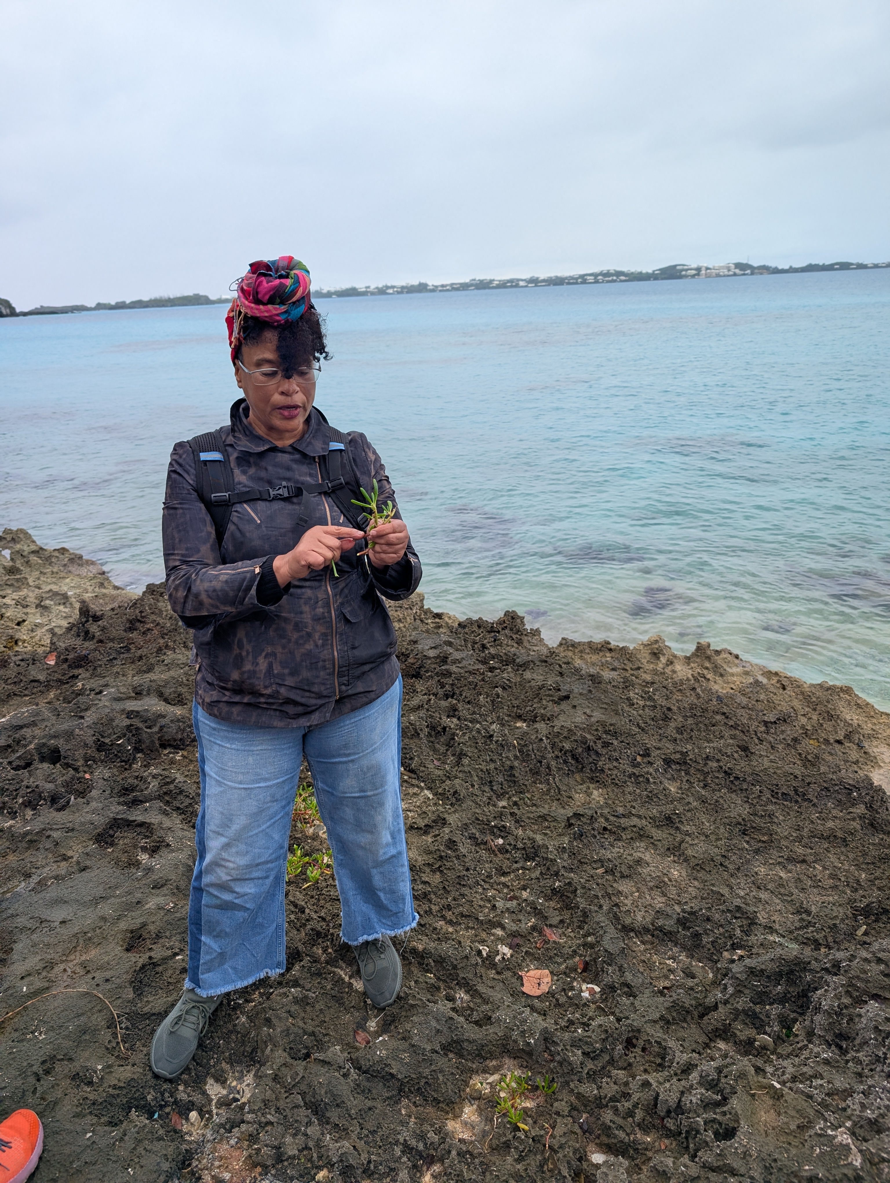 Local vegan chef Doreen Williams-James who led our foraging tour