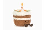 Jellycat Amuseables carrot cake soft toy