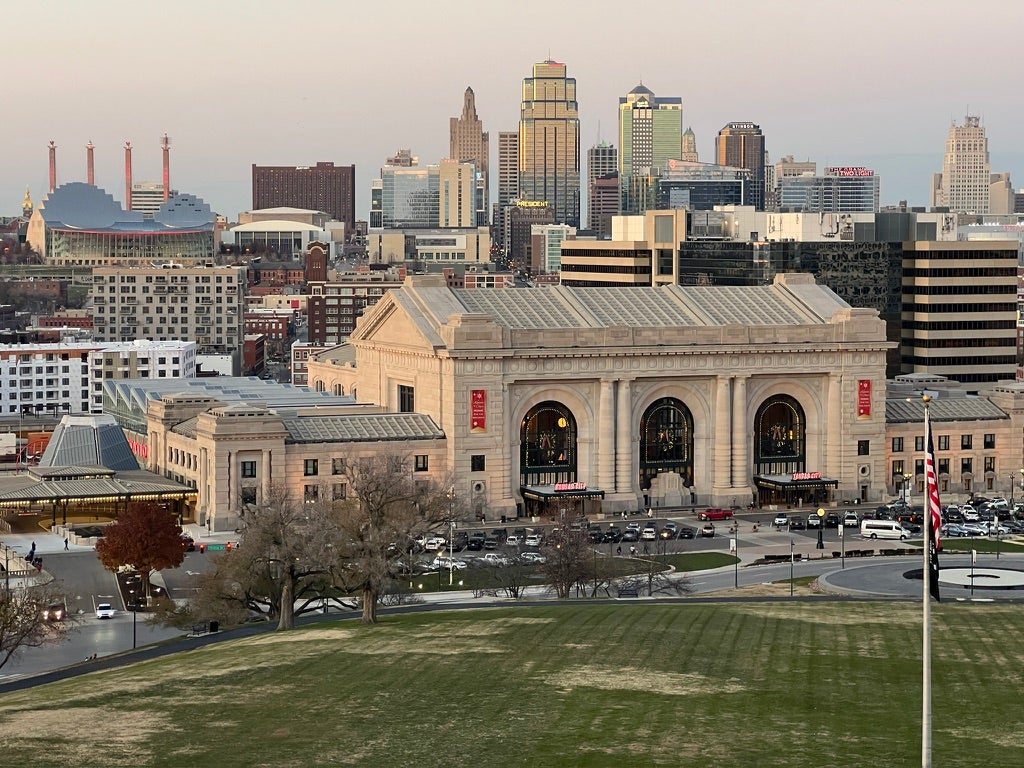 Cheap seats: Air fares from Europe to Kansas City for June and July 2026 are down one-sixth on a year earlier