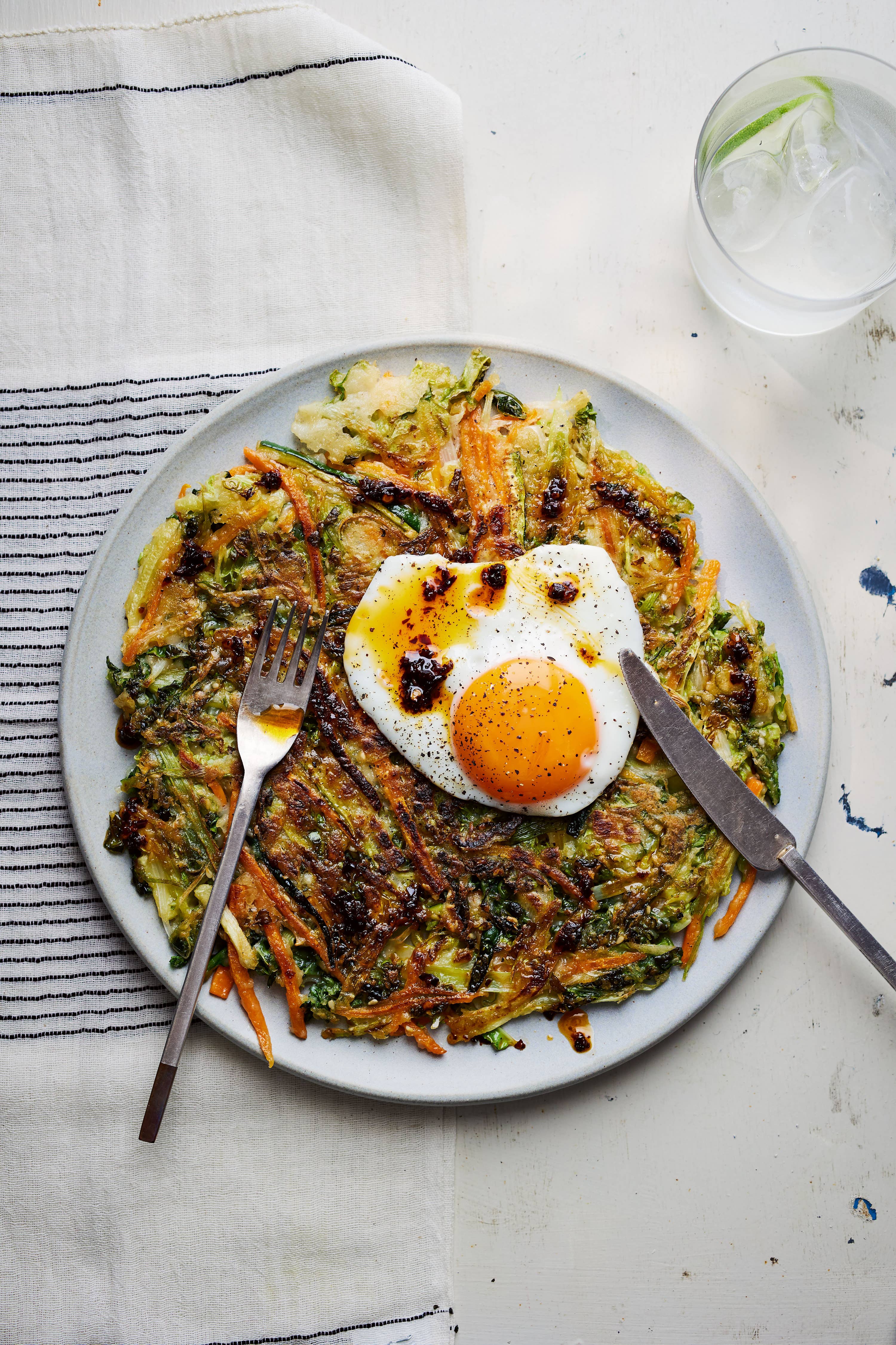 Crisp-edged, savoury and deeply satisfying, the sort of pancake that makes you question why we default to sugar