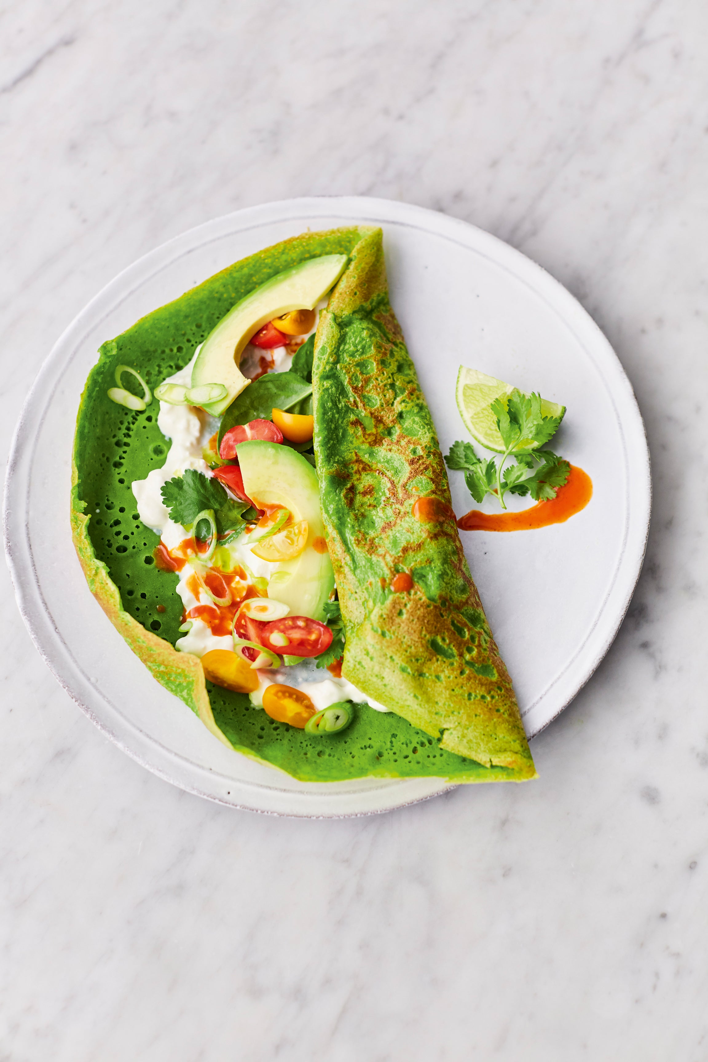 Bright, cheerful and slightly smug in the best way, the pancakes you make when you want colour as well as comfort