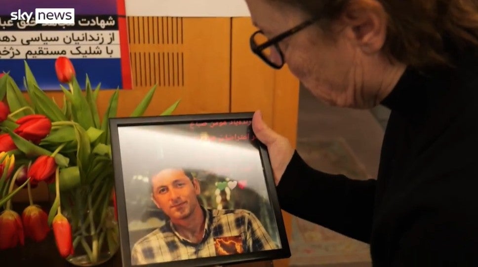 Nasrin has been left with only a picture of her nephew Hooman