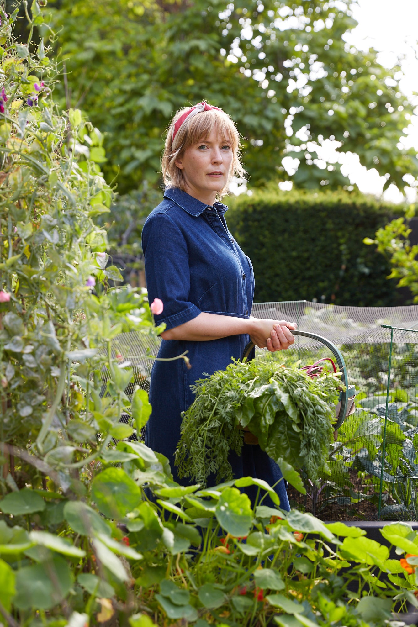 Gardener and author Kathy Slack in her garden