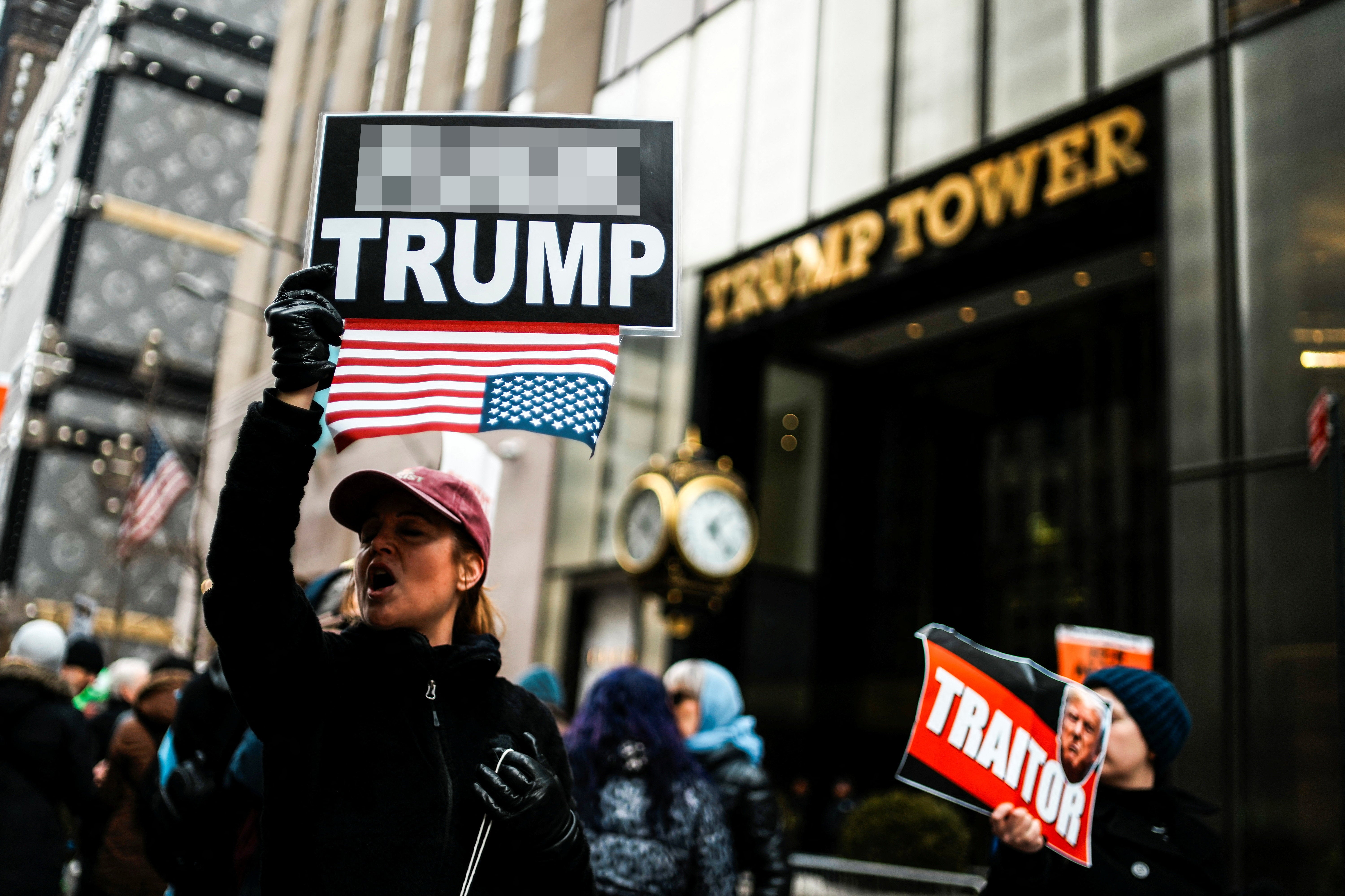 The Big Apple protest had a ‘party-like atmosphere’, according to local newspaper amNewYork