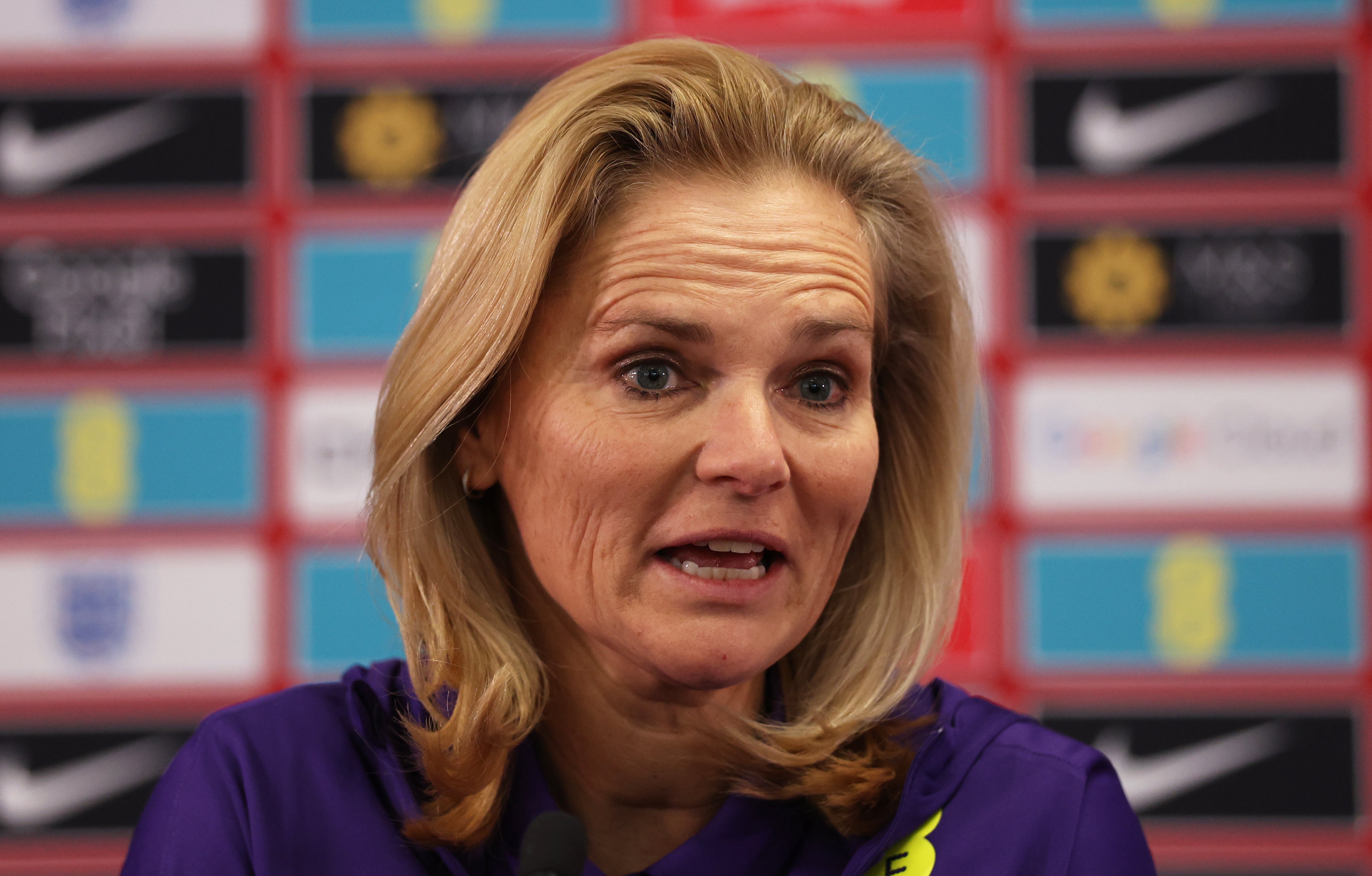 Sarina Wiegman has a little over a year left on her England contract