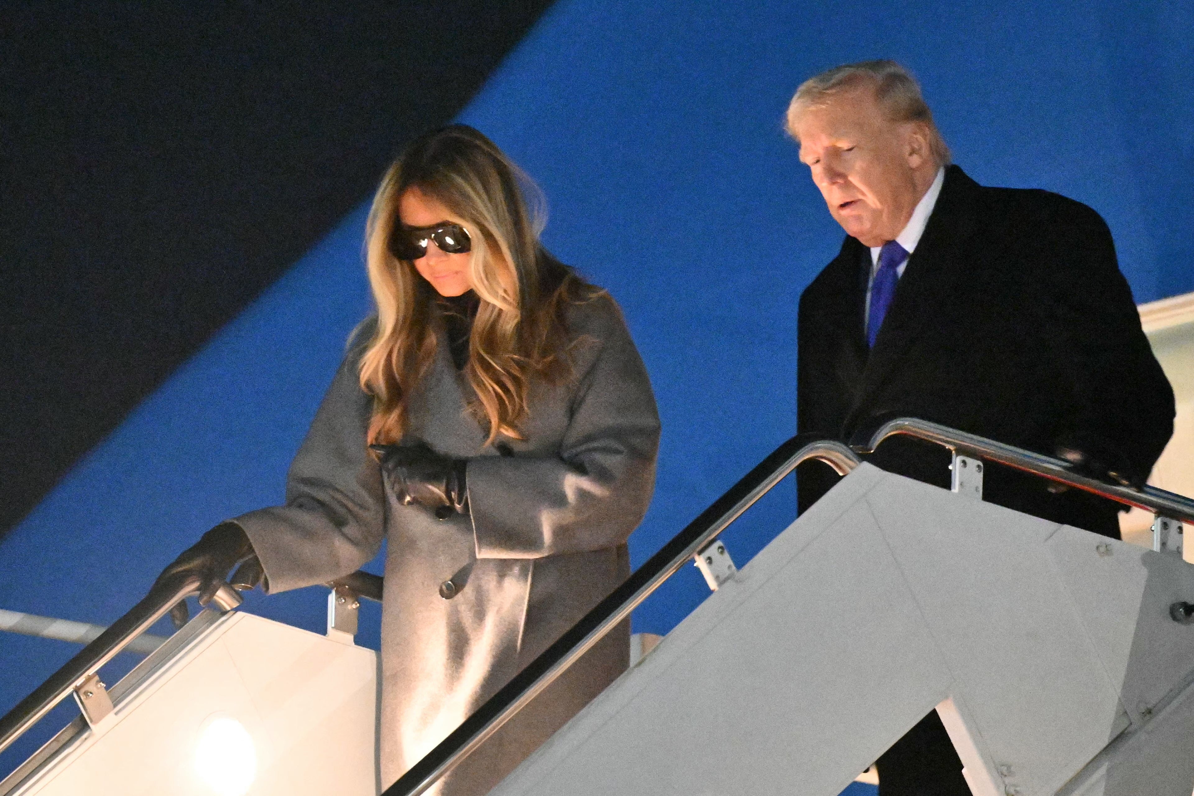 Aboard Air Force One, the president touted his wife’s documentary film, calling it ‘a tremendous hit’