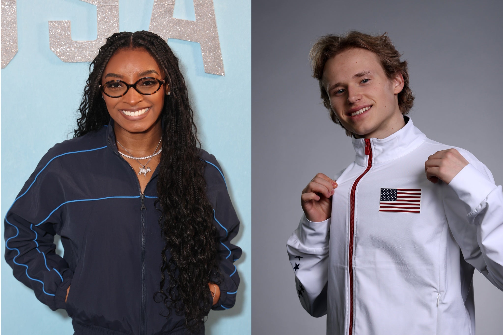 <p>Olympic gymnast Simone Biles reacted to Ilia Malinin’s fall last week at the Winter Olympics, explaining that she was hopeful he would bounce back</p>