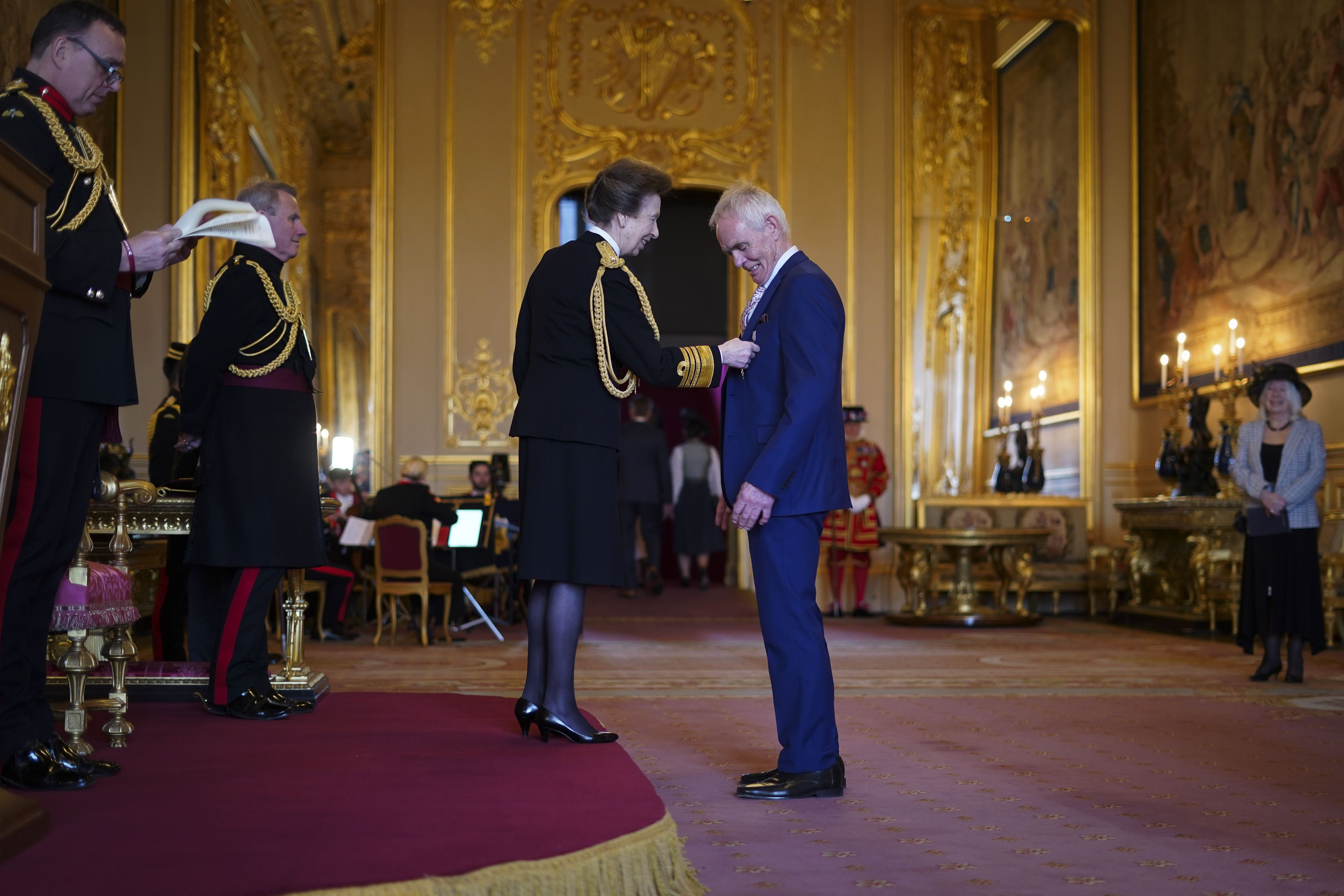 Richard Warren’s honour recognises services to mountain rescue in Cumbria and the Lake District (PA)